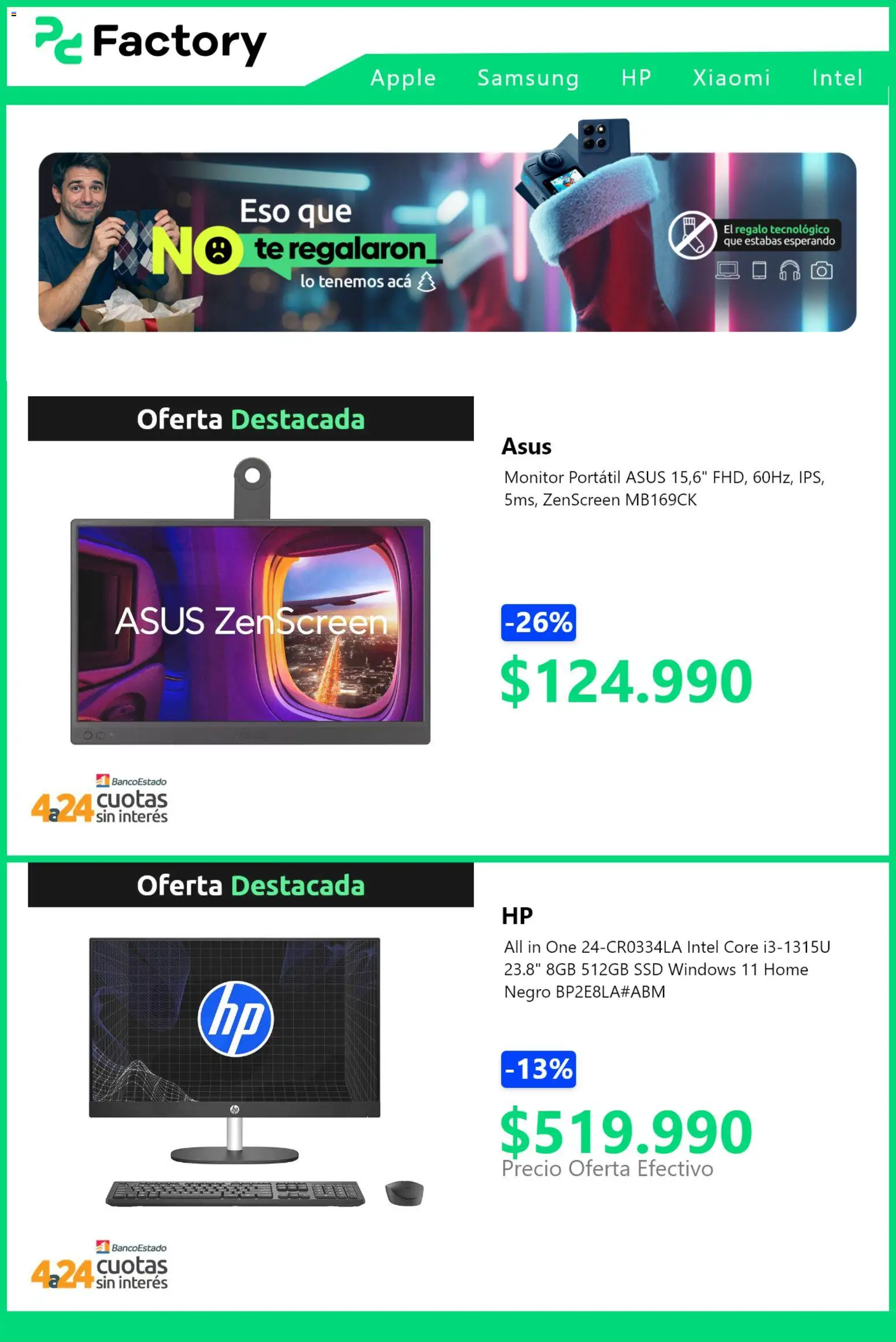 PC Factory ofertas  │ válido desde el 29.12.2025 | Página: 4 | Productos: Monitor, Té