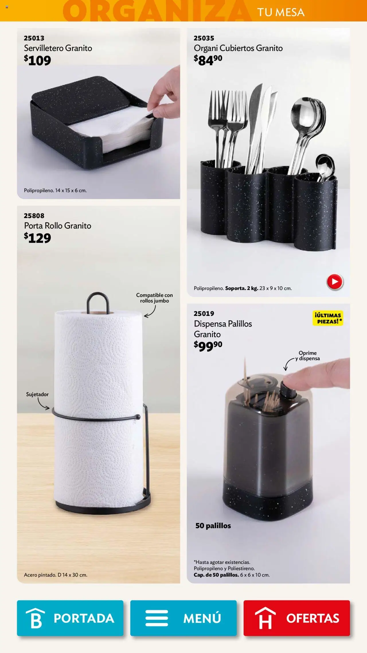 Nuevas ofertas de Betterware válidas en toda la República Mexicana desde el 01.09.2025. ¡Encuentra las mejores ofertas en Betterware - Campaña 9 2025! | Página: 40 | Productos: Mesa, Servilletero, Porta rollo