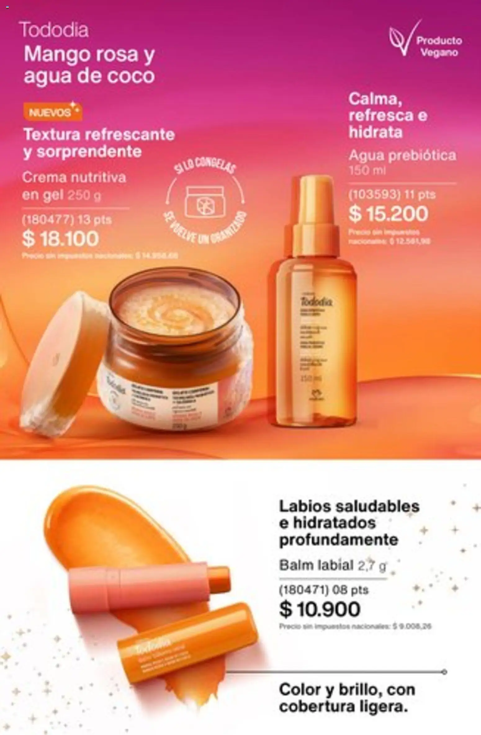 Catálogo Natura Ciclo 16/2025 │ válido desde el 01.11.2025 | Página: 226 | Productos: Agua, Mango, Crema