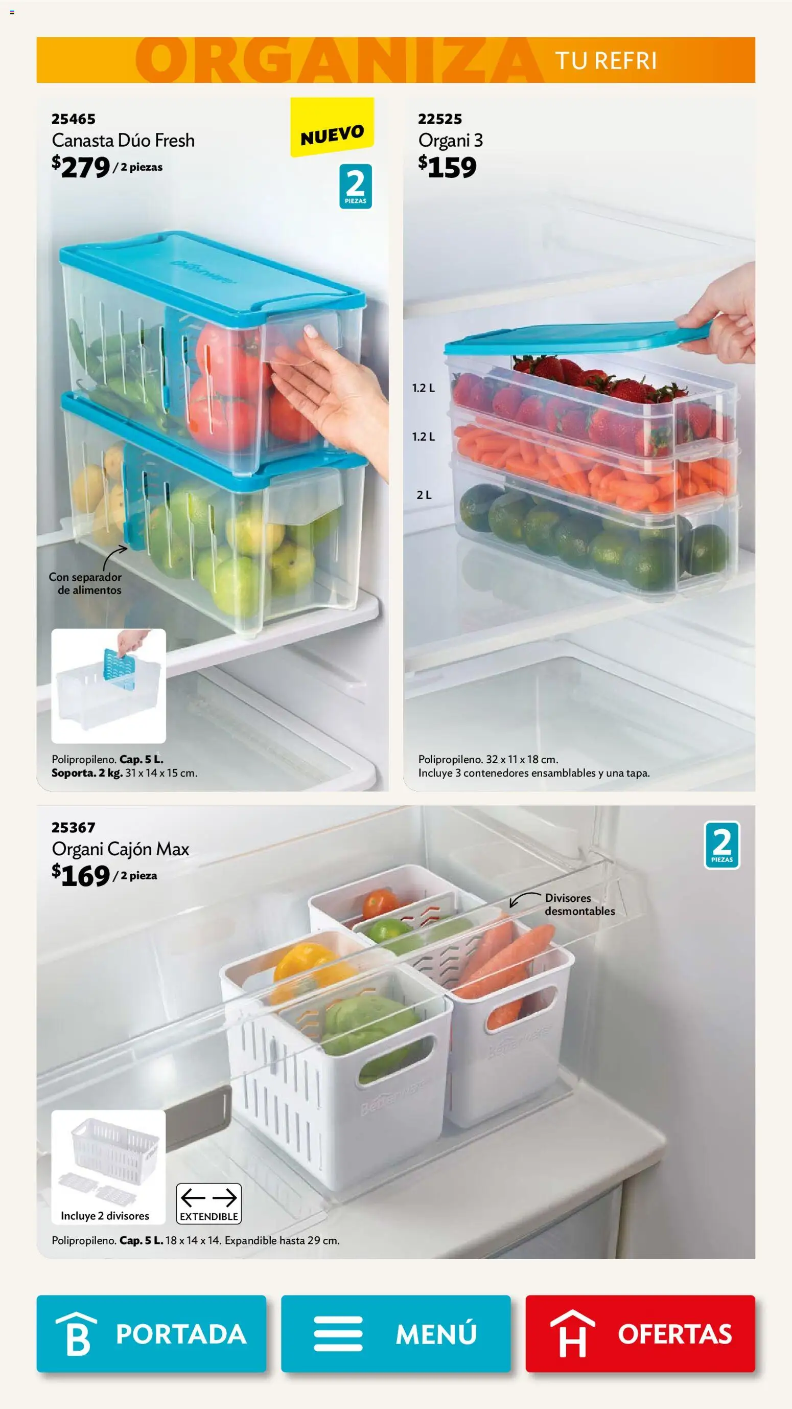 Nuevas ofertas de Betterware válidas en toda la República Mexicana desde el 02.02.2026. ¡Encuentra las mejores ofertas en Betterware campaña 2 2026! | Página: 74 | Productos: Canasta