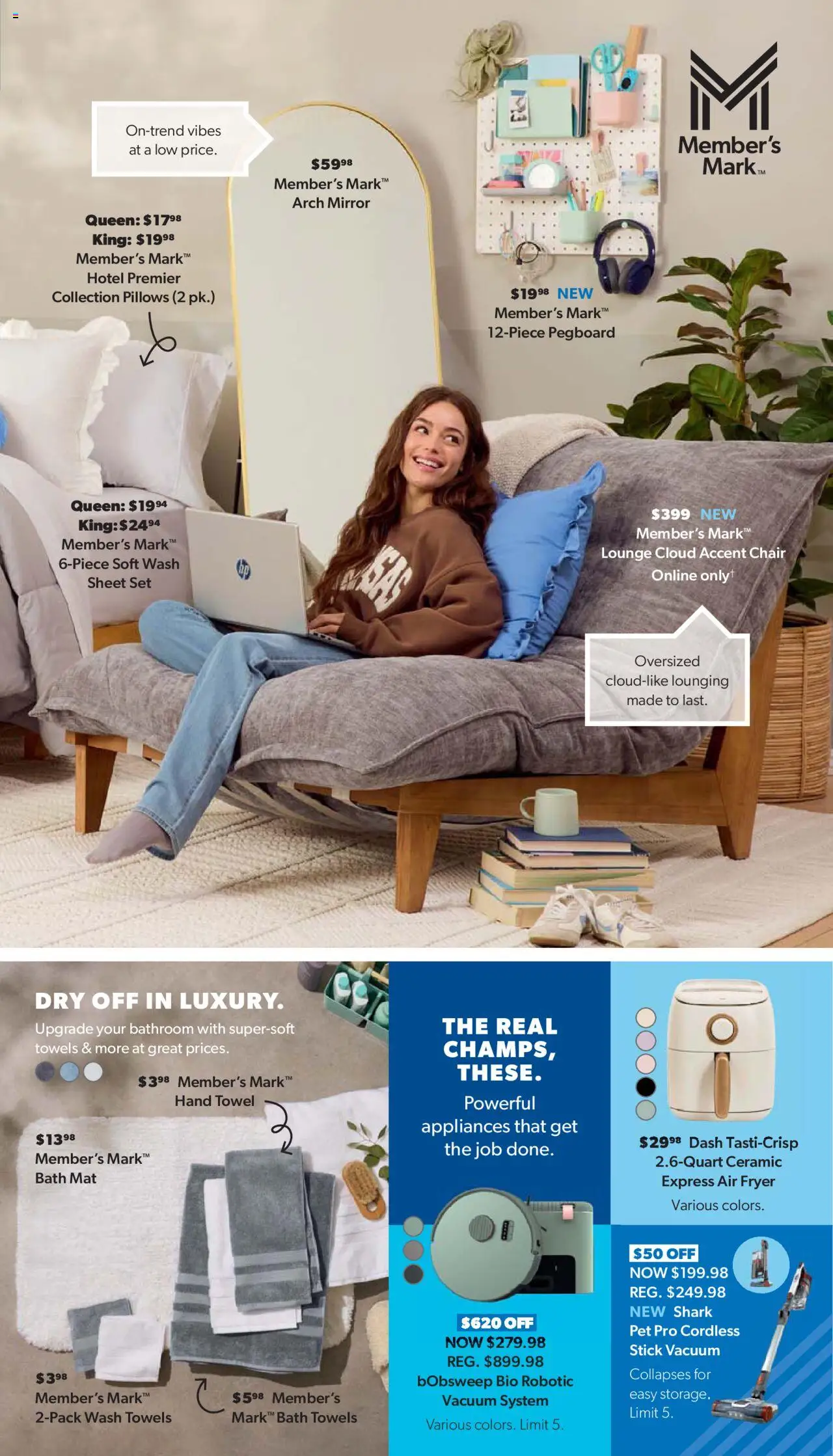 Sam's Club Instant Savings - valid from 23.07.2025 | Page: 31 | Products: Chair, Mirror, Accent Chair, Sheet