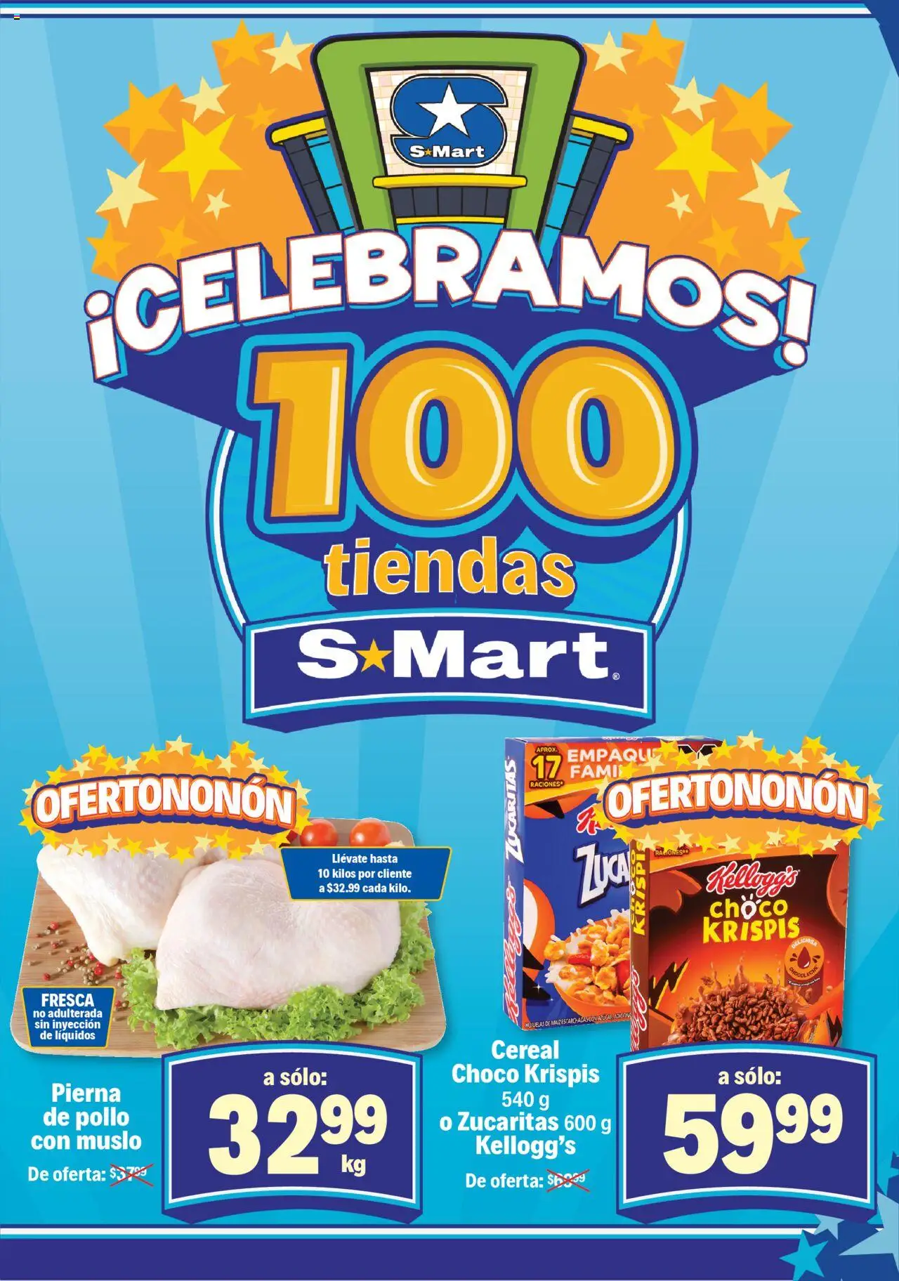 Nuevas ofertas de S-Mart válidas en toda la República Mexicana desde el 26.09.2025. ¡Encuentra las mejores ofertas en S-Mart - Folleto - Nuevo Laredo! | Página: 2 | Productos: Pollo, Maíz, Hojuelas