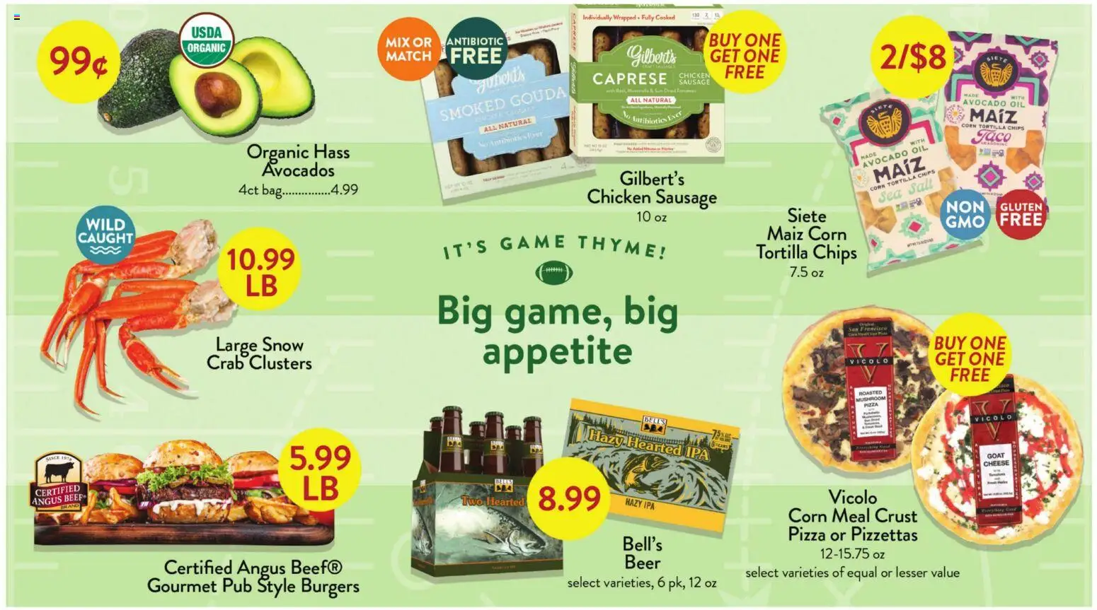 Fresh Thyme Weekly Ad - MI - valid from 04.02.2026 | Page: 4 | Products: Cheese, Oil, Beef, Avocado