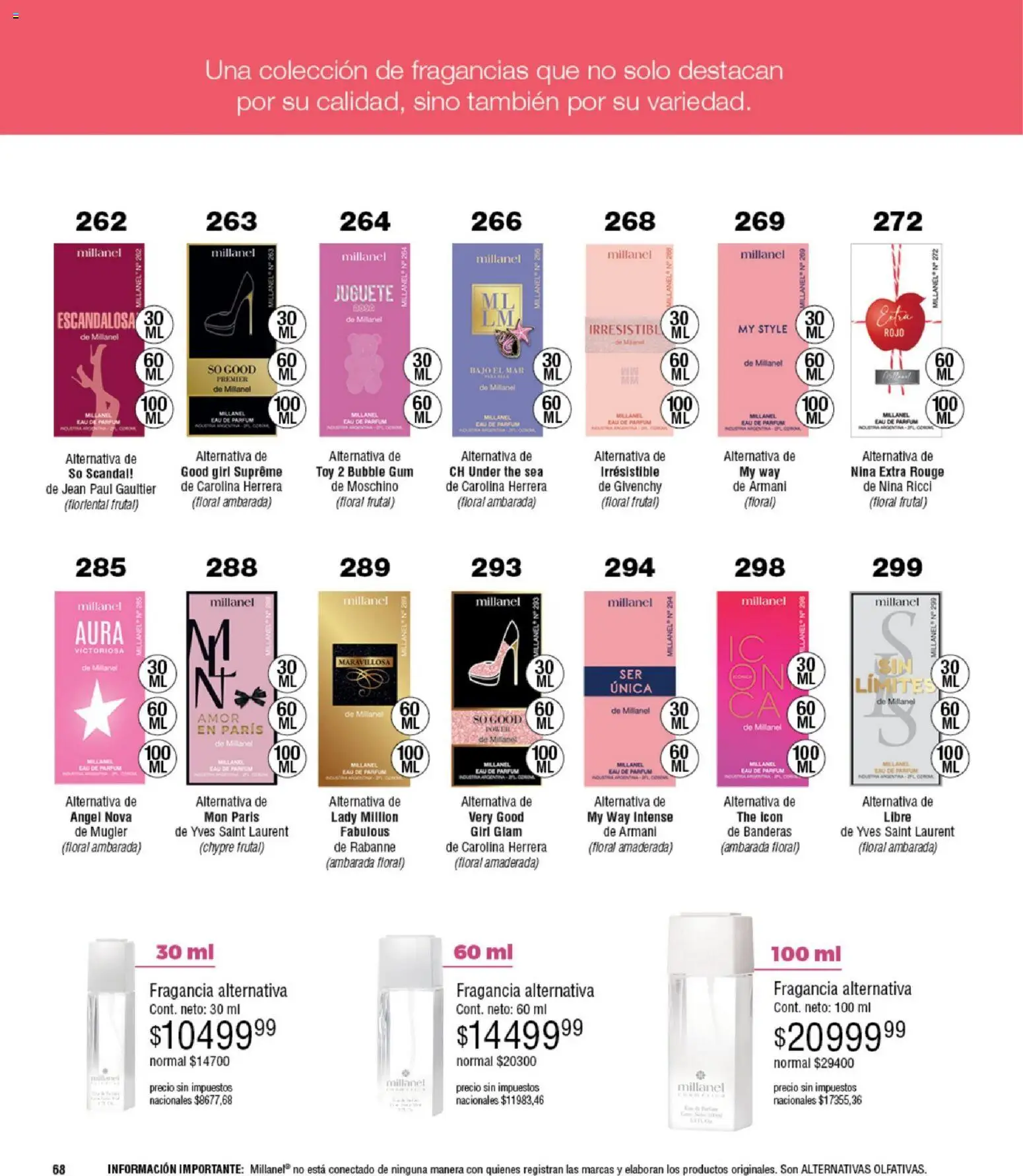 Millanel - Catálogo │ válido desde el 08.12.2025 | Página: 68 | Productos: Jean, Fragancia