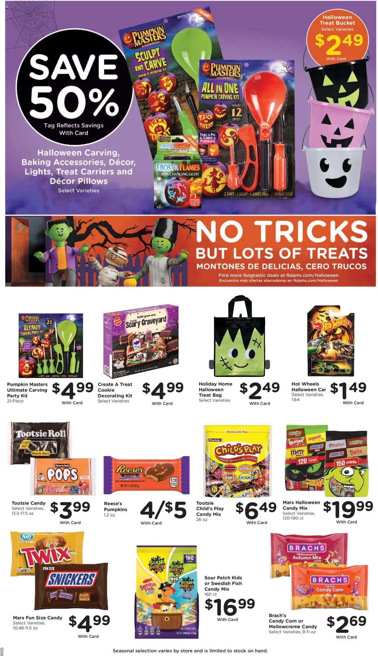 Ralphs Weekly Ad - valid from 15.10.2025 | Page: 9 | Products: Corn, Milk, Chocolate, Bag