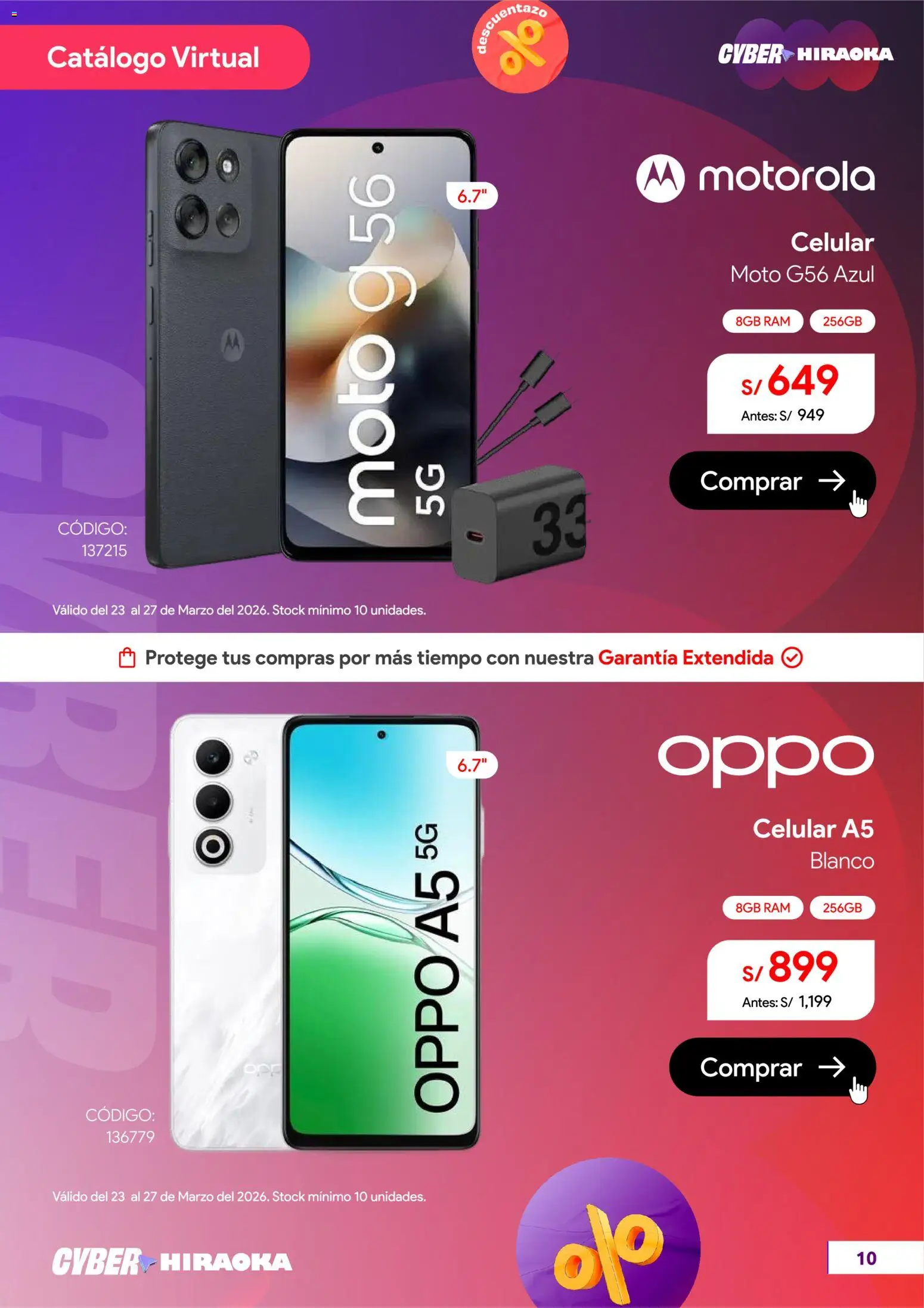 Catálogo Hiraoka válido desde 23.03.2026 | Página: 11 | Productos: Celular