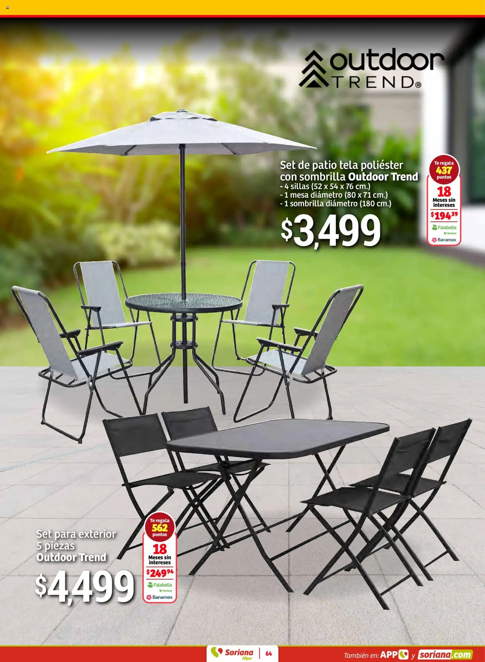 Nuevas ofertas de Soriana válidas en toda la República Mexicana desde el 30.01.2026. ¡Encuentra las mejores ofertas en Soriana - Preciazazaso Híper: Ags, Col, Gto, Jal, Mich! | Página: 64 | Productos: Mesa, Té, Sombrilla