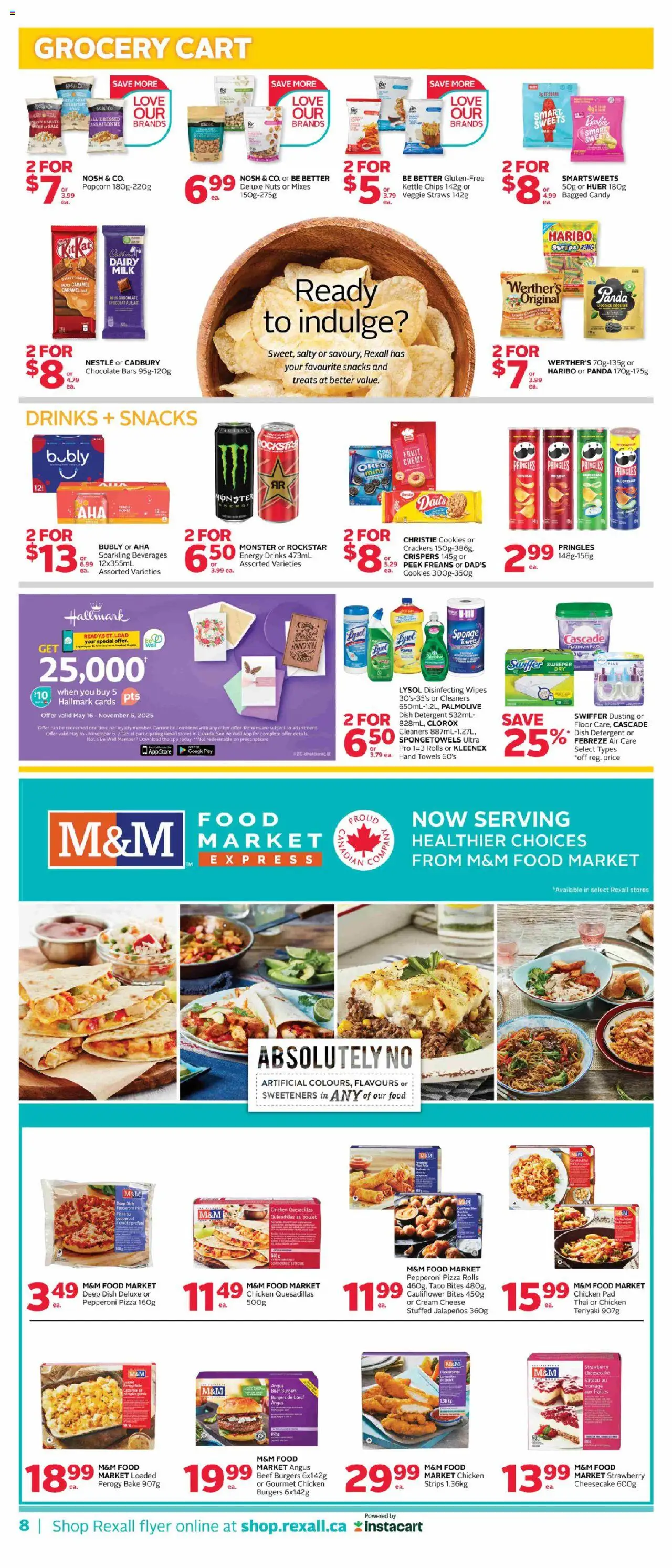 Rexall flyer valid from 15.08.2025 | Page: 14 | Products: Beef, Chips, Cookies, Kettle