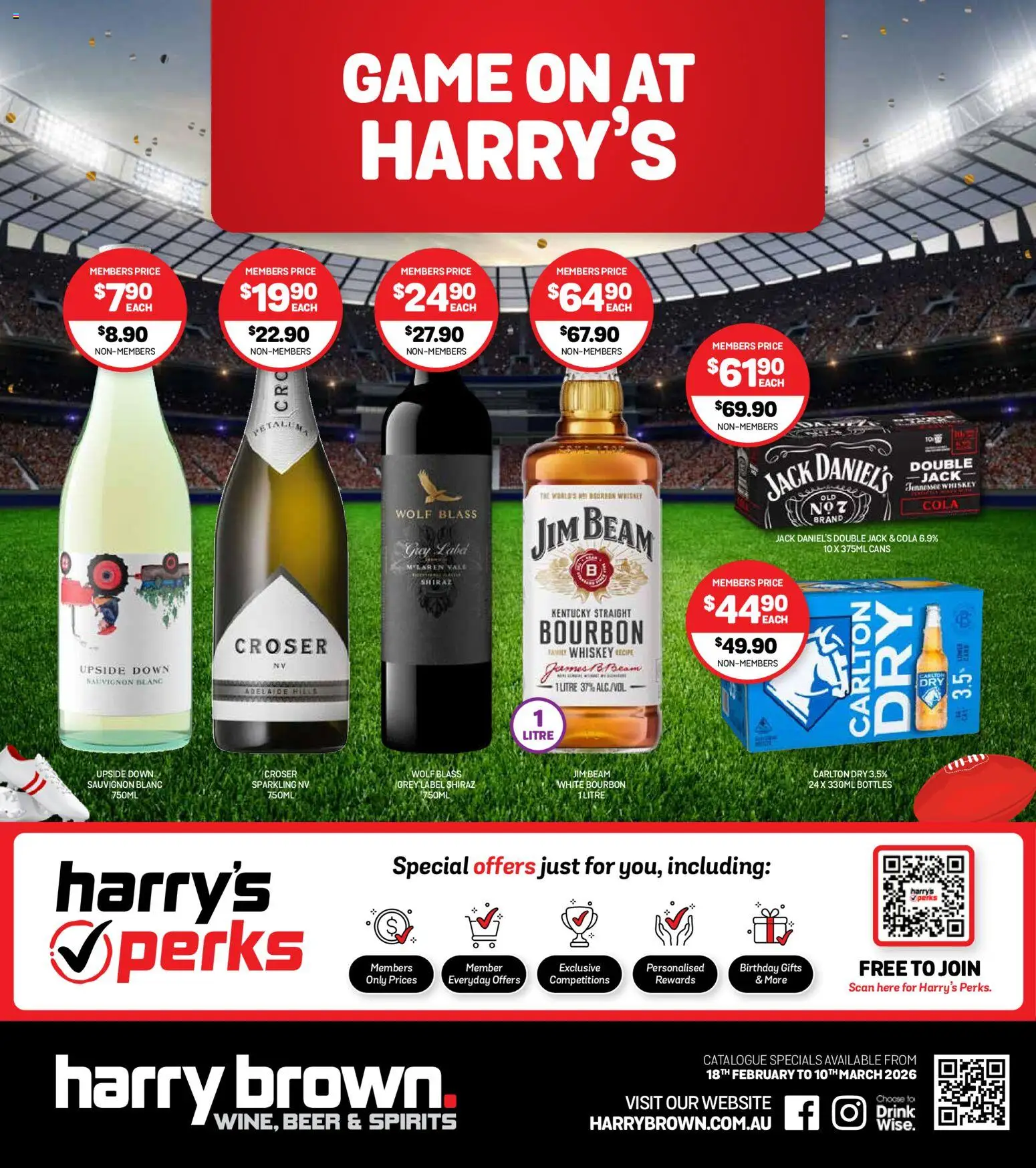 Harry Brown catalogue - valid from 18.02.2026 | Page: 1 | Products: Beer, Bourbon, Game, Bag