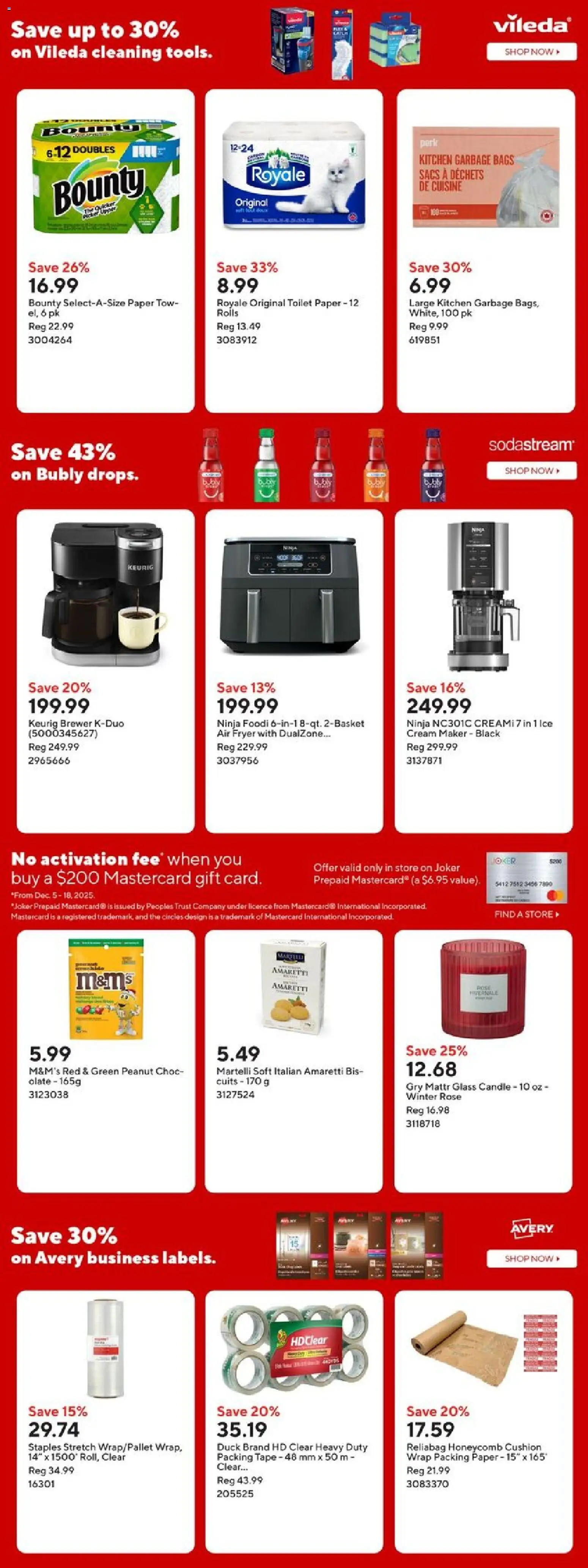 Staples flyer valid from 05.12.2025 | Page: 17 | Products: Cream, Ice cream, Fryer