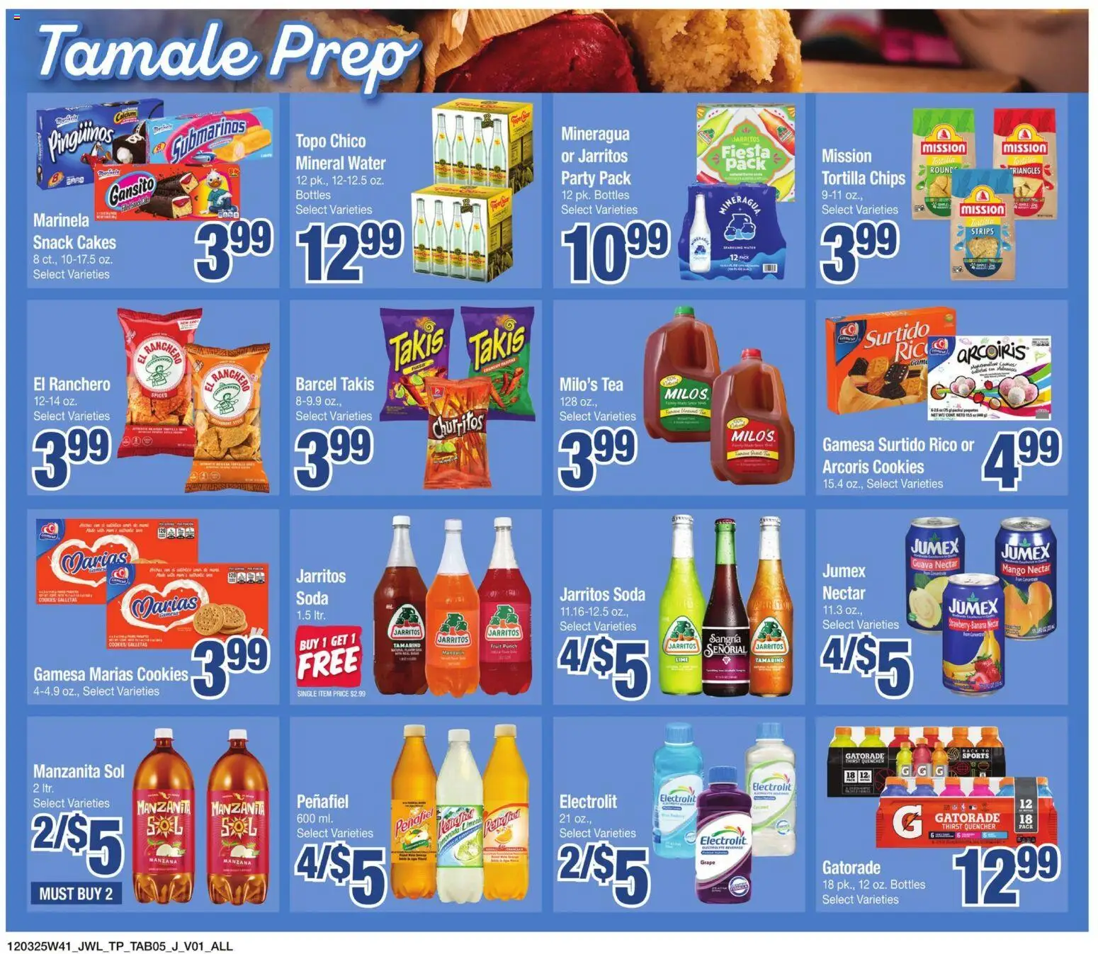 Jewel Osco Fiesta Ad - valid from 03.12.2025 | Page: 5 | Products: Tea, Cookies, Mango, Lime