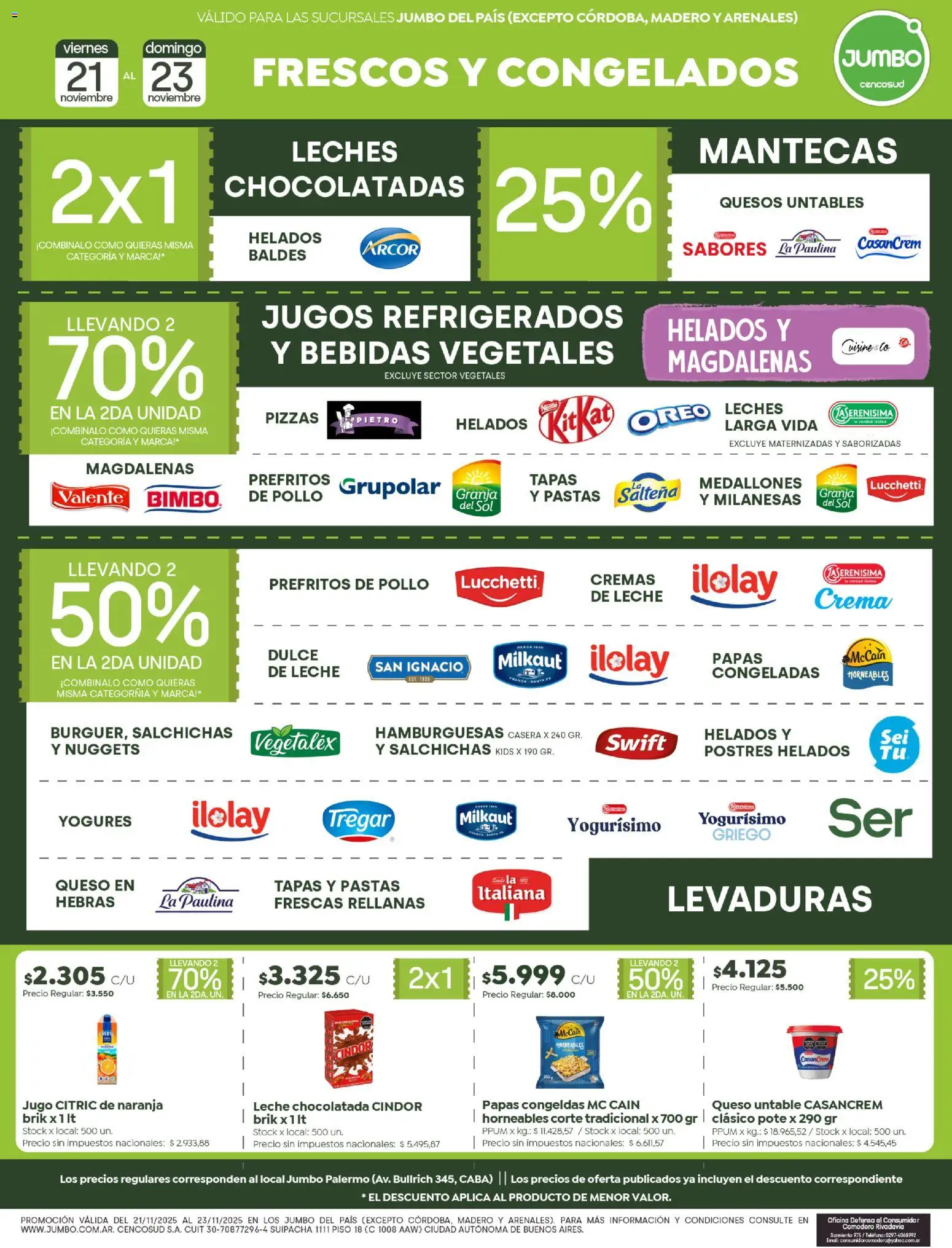 Jumbo - Ofertas  │ válido desde el 21.11.2025 | Página: 5 | Productos: Teléfono, Chocolatada, Jugo, Crema