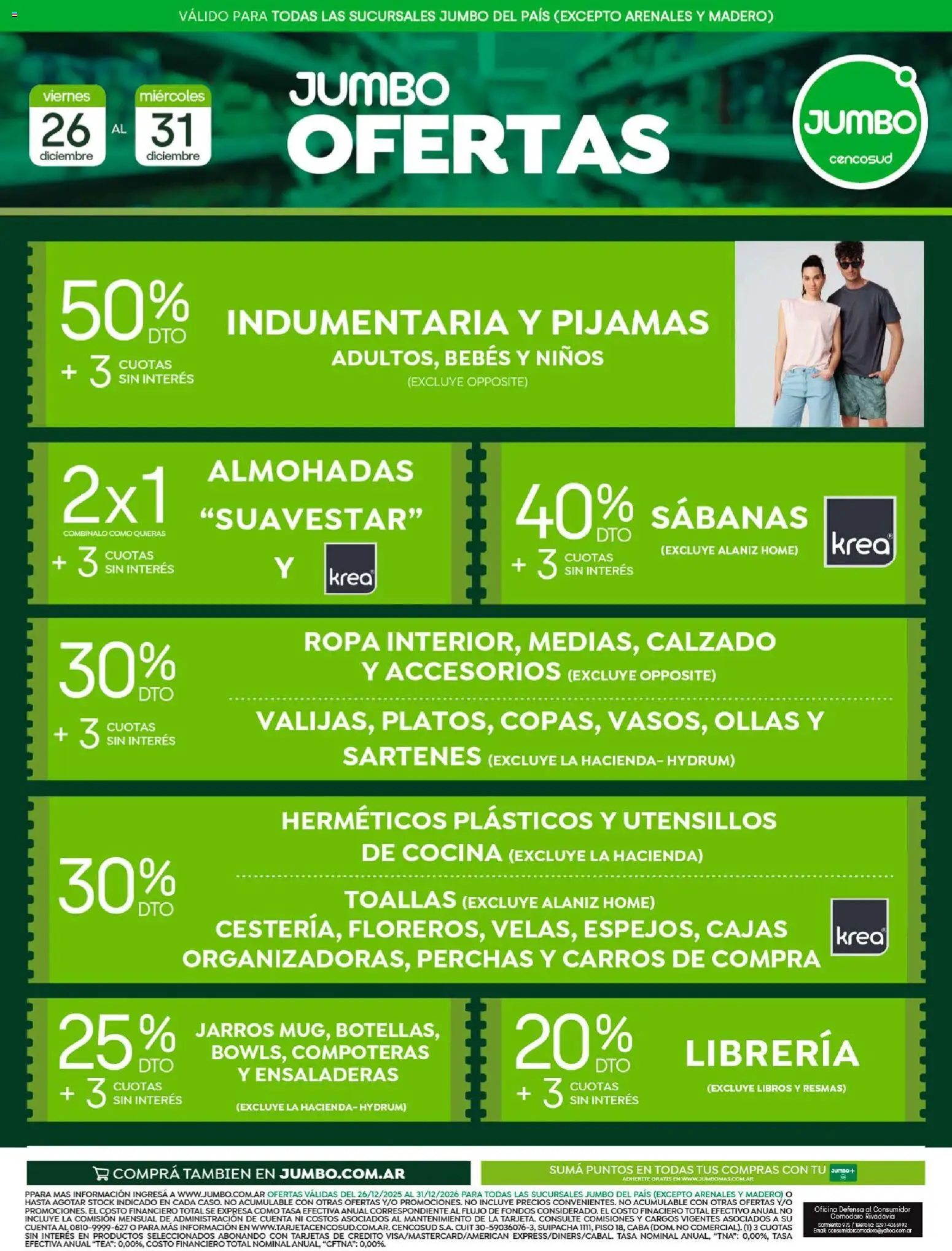 Jumbo - Oferta | Electro y Hogar │ válido desde el 26.12.2025 | Página: 2 | Productos: Teléfono, Cocina, Sabanas, Toallas