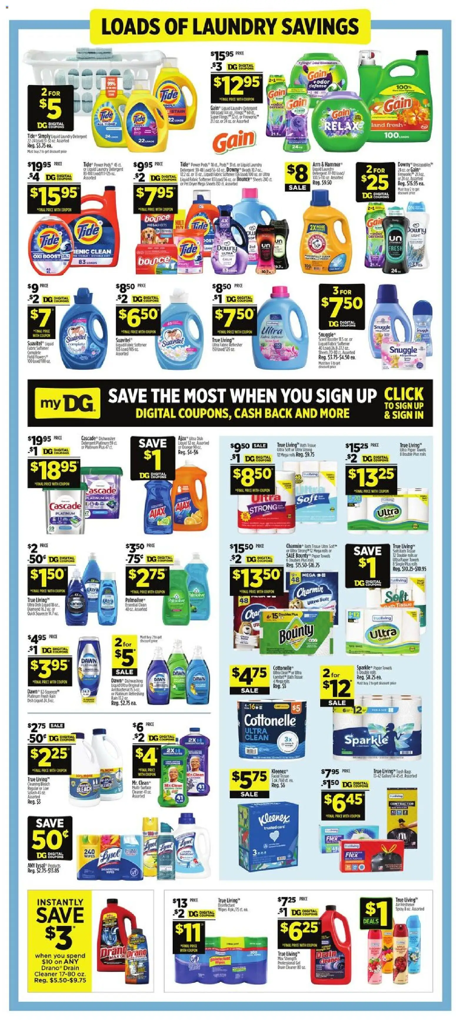 Dollar General Weekly Ad - TX - valid from 30.11.2025 | Page: 14 | Products: Hammer, Fabric softener, Dryer, Dishwasher