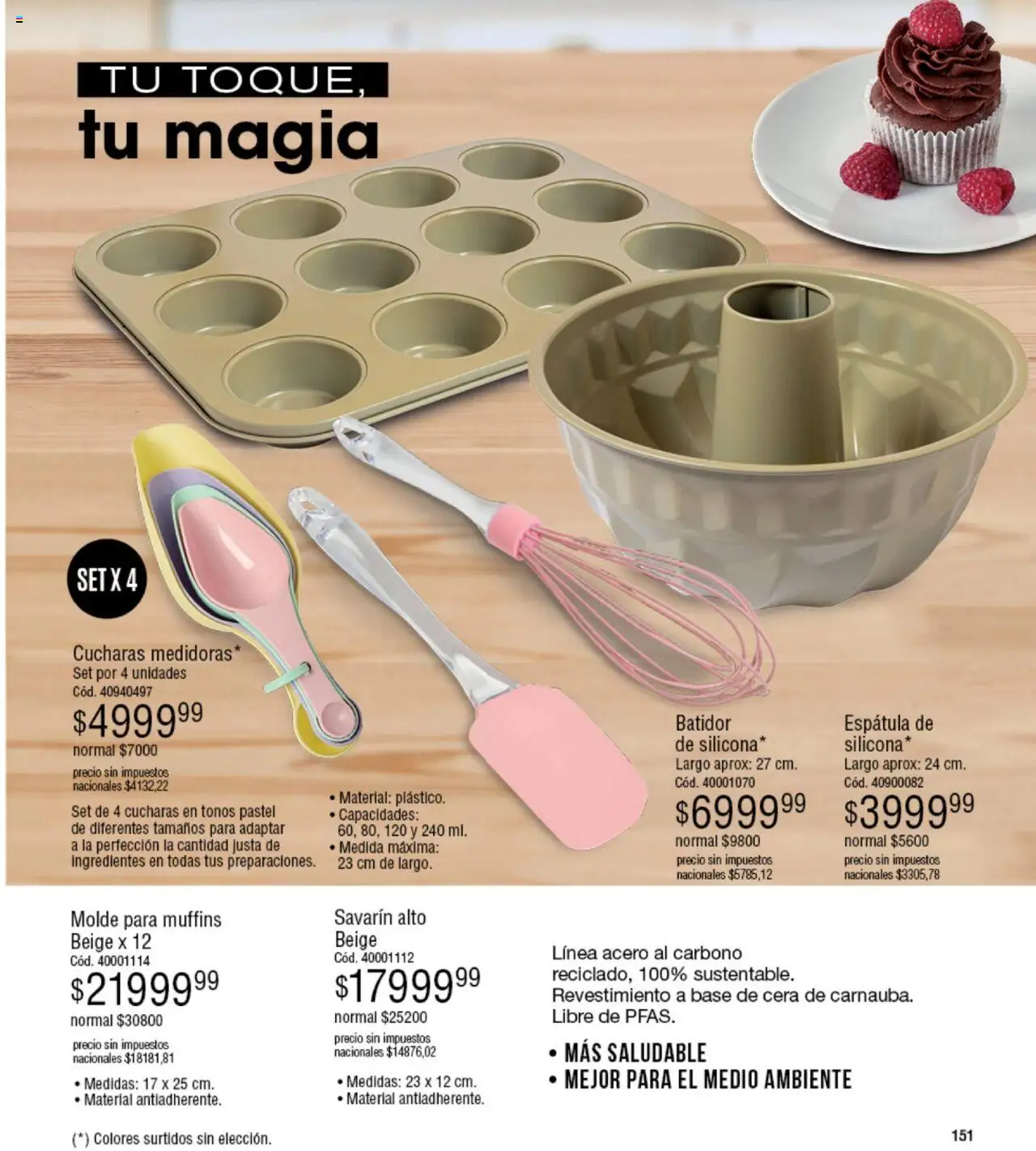 Millanel - Catálogo │ válido desde el 20.10.2025 | Página: 151 | Productos: Molde, Espatula, Cera, Batidor