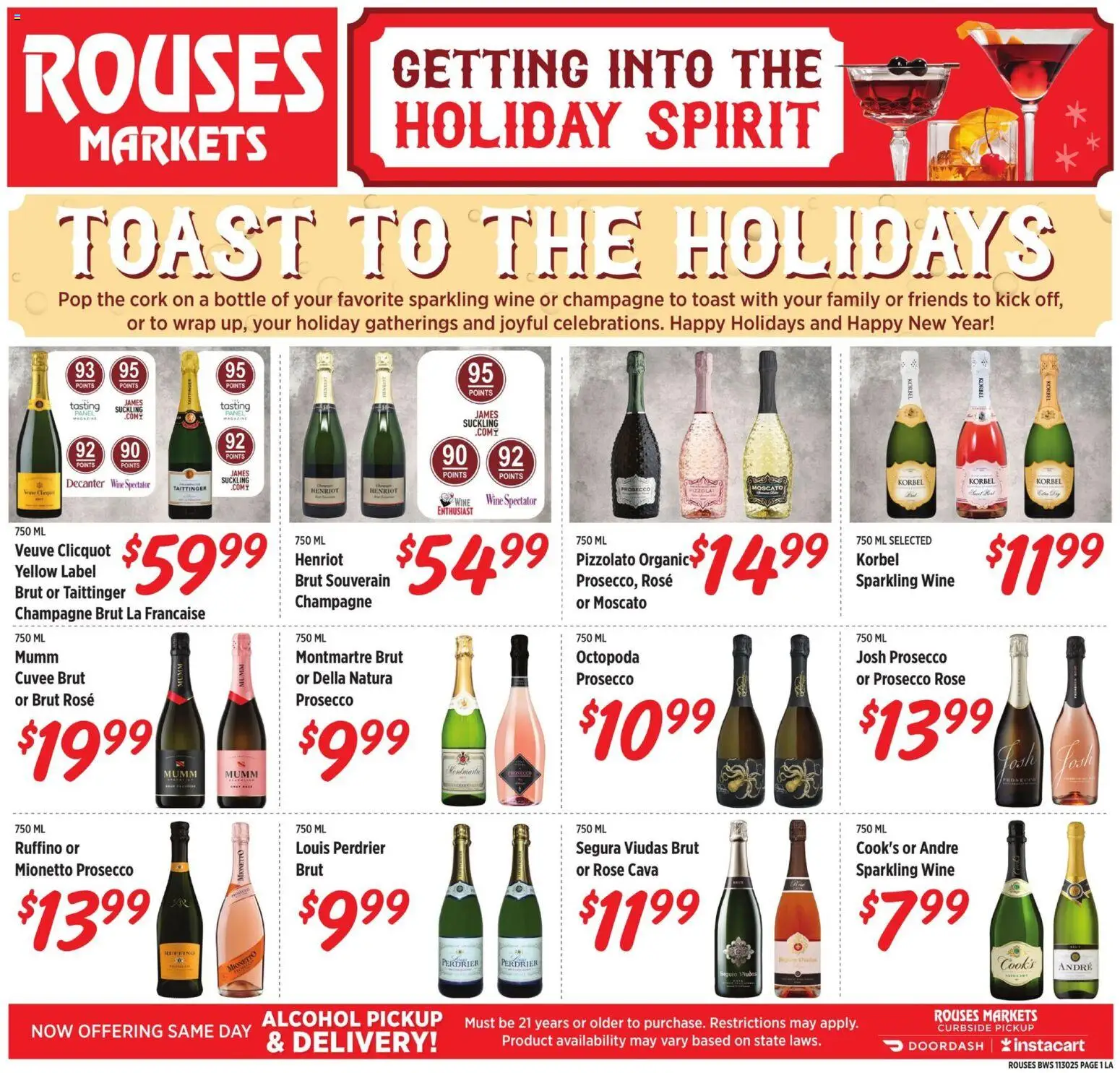 Rouses Alcohol Flyer - valid from 28.11.2025 | Page: 1 | Products: Wine