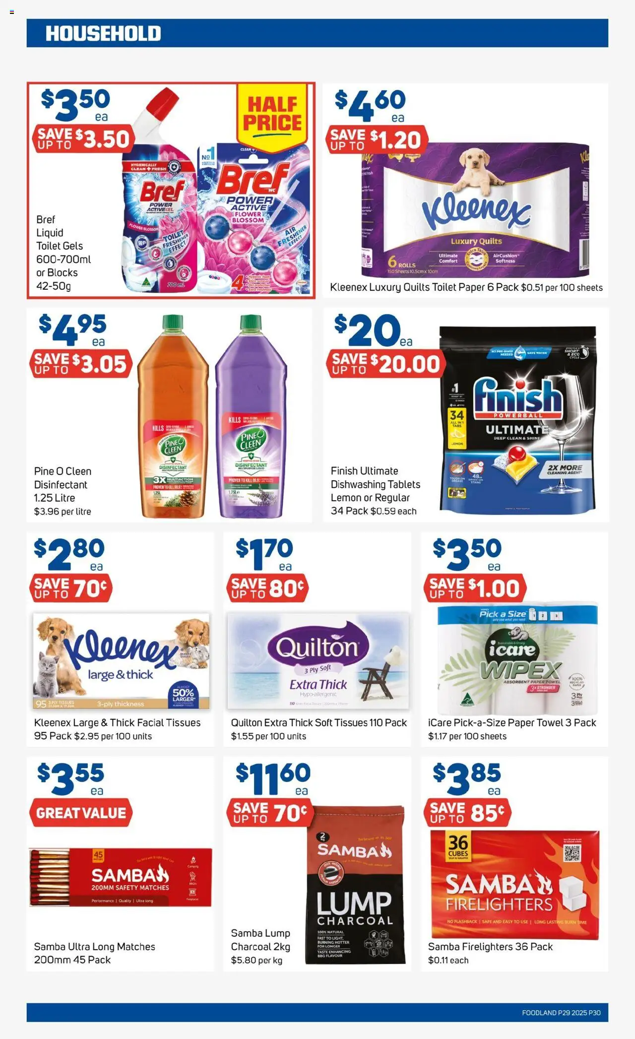 Foodland catalogue - valid from 16.07.2025 | Page: 30 | Products: Toilet, Household, Toilet paper, Water