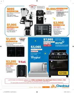 Nuevas ofertas de Chedraui válidas en toda la República Mexicana desde el 01.09.2025. ¡Encuentra las mejores ofertas en Chedraui - Promociones Cumplir Tus Deseos! | Página: 7 | Productos: Horno eléctrico, Licuadora, Microondas, Freidora