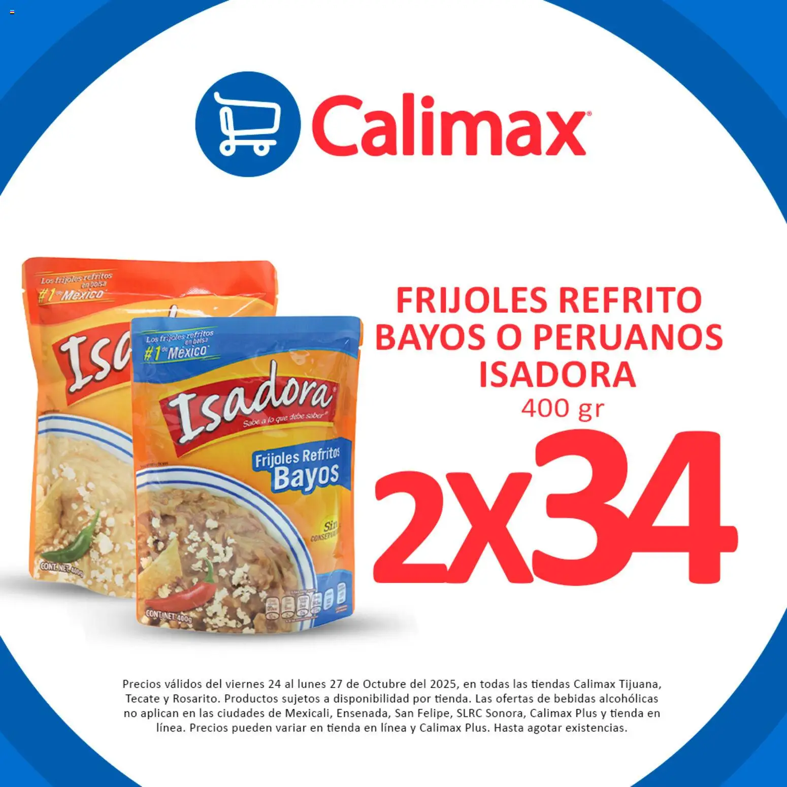 Nuevas ofertas de Calimax válidas en toda la República Mexicana desde el 24.10.2025. ¡Encuentra las mejores ofertas en Calimax folleto Fin de semana! | Página: 2 | Productos: Bolsa