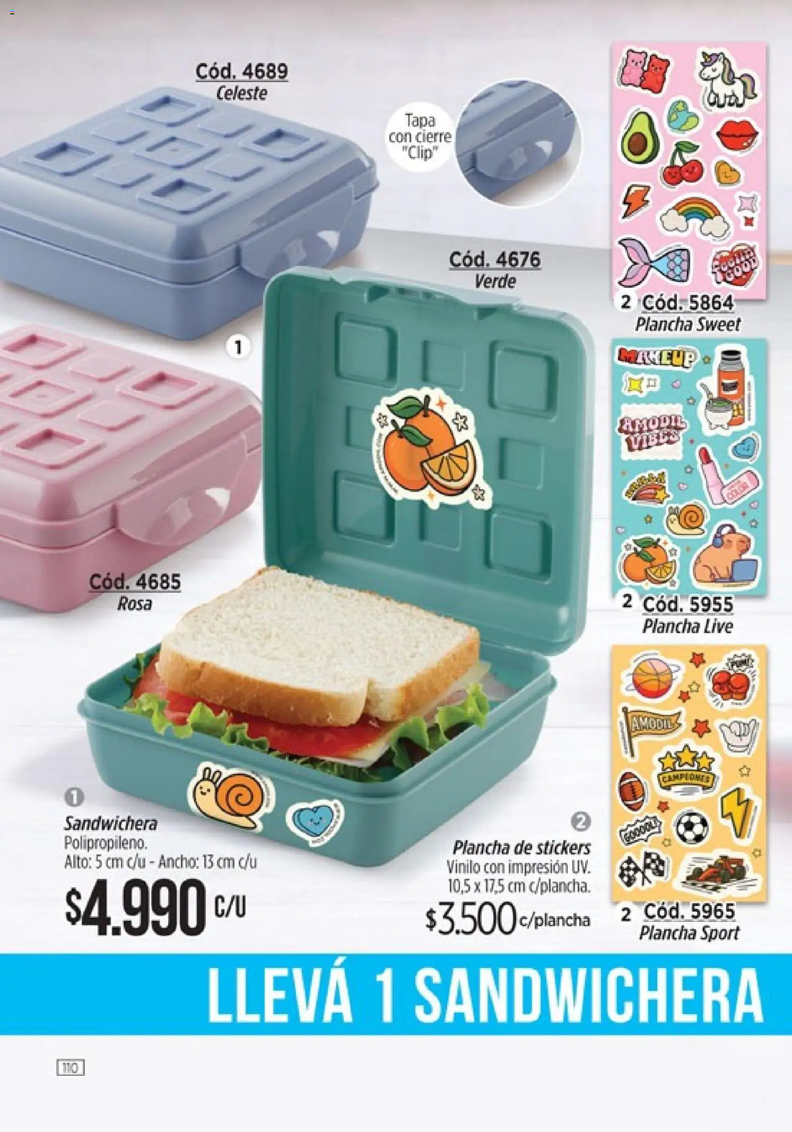 Catálogo Amodil Campaña 6 │ válido desde el 04.03.2026 | Página: 110 | Productos: Sandwichera, Plancha