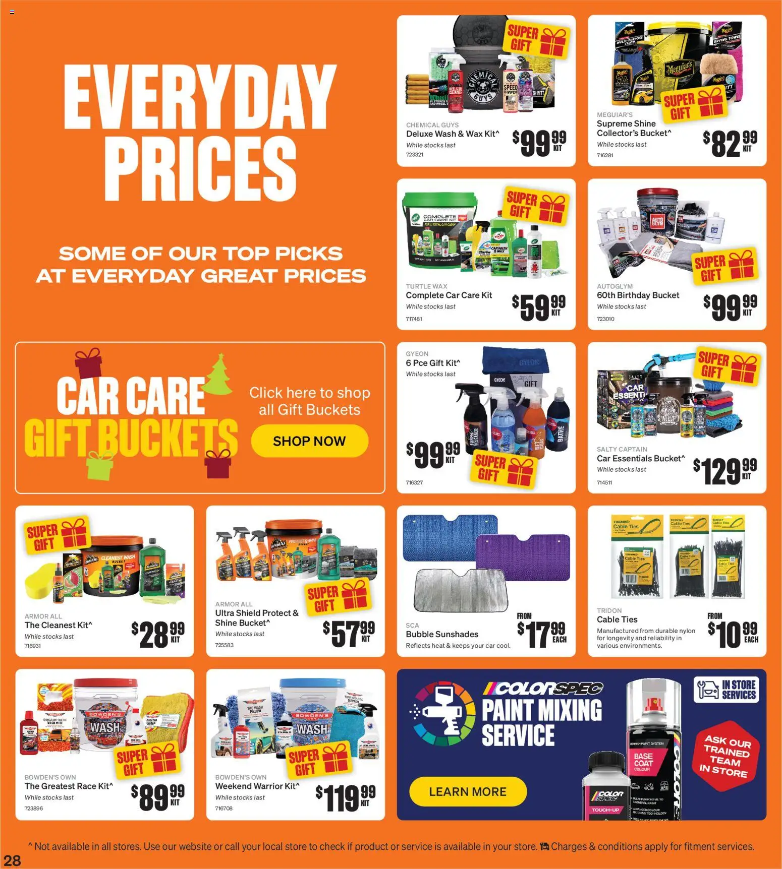 Supercheap Auto catalogue - valid from 03.12.2025 | Page: 28 | Products: Bucket, Cloth, Cable, Pillow