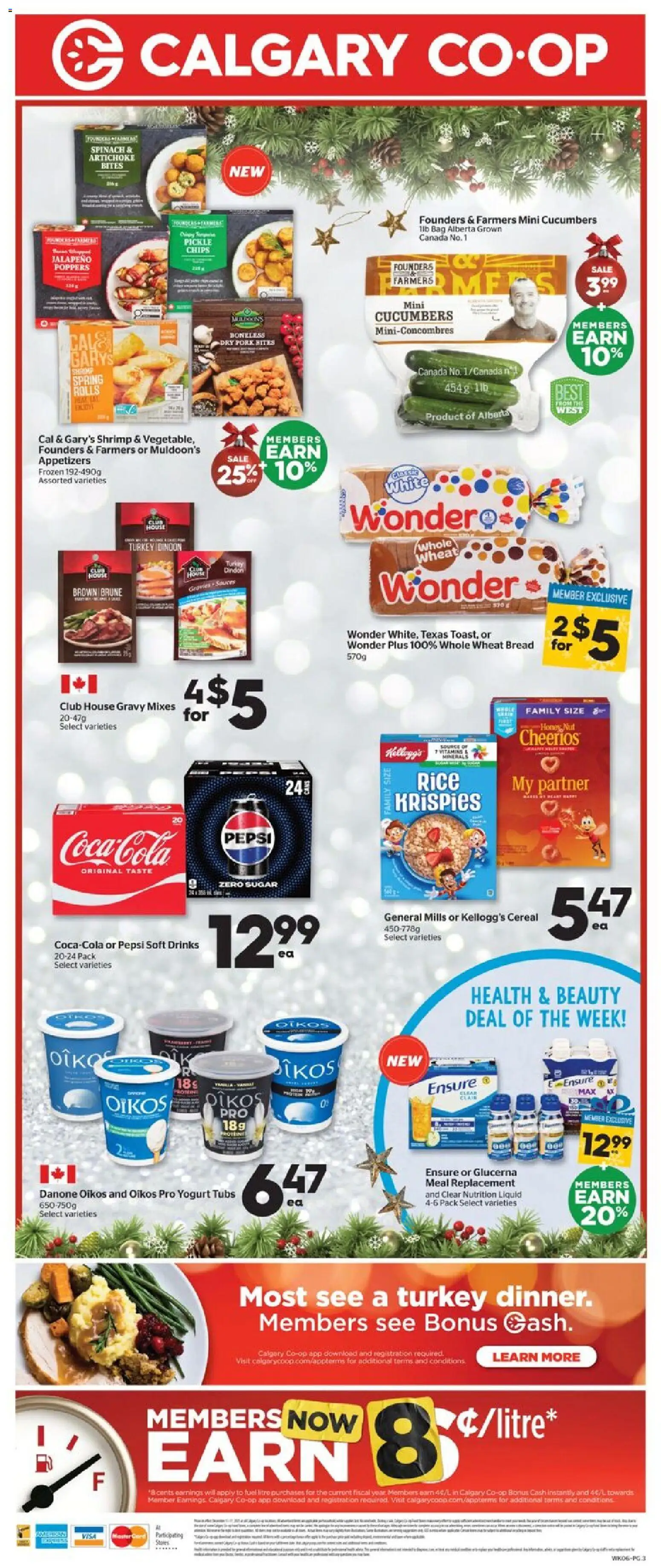 Calgary Co-op flyer valid from 11.12.2025 | Page: 4 | Products: Rice, Cucumbers, Bag, Pork