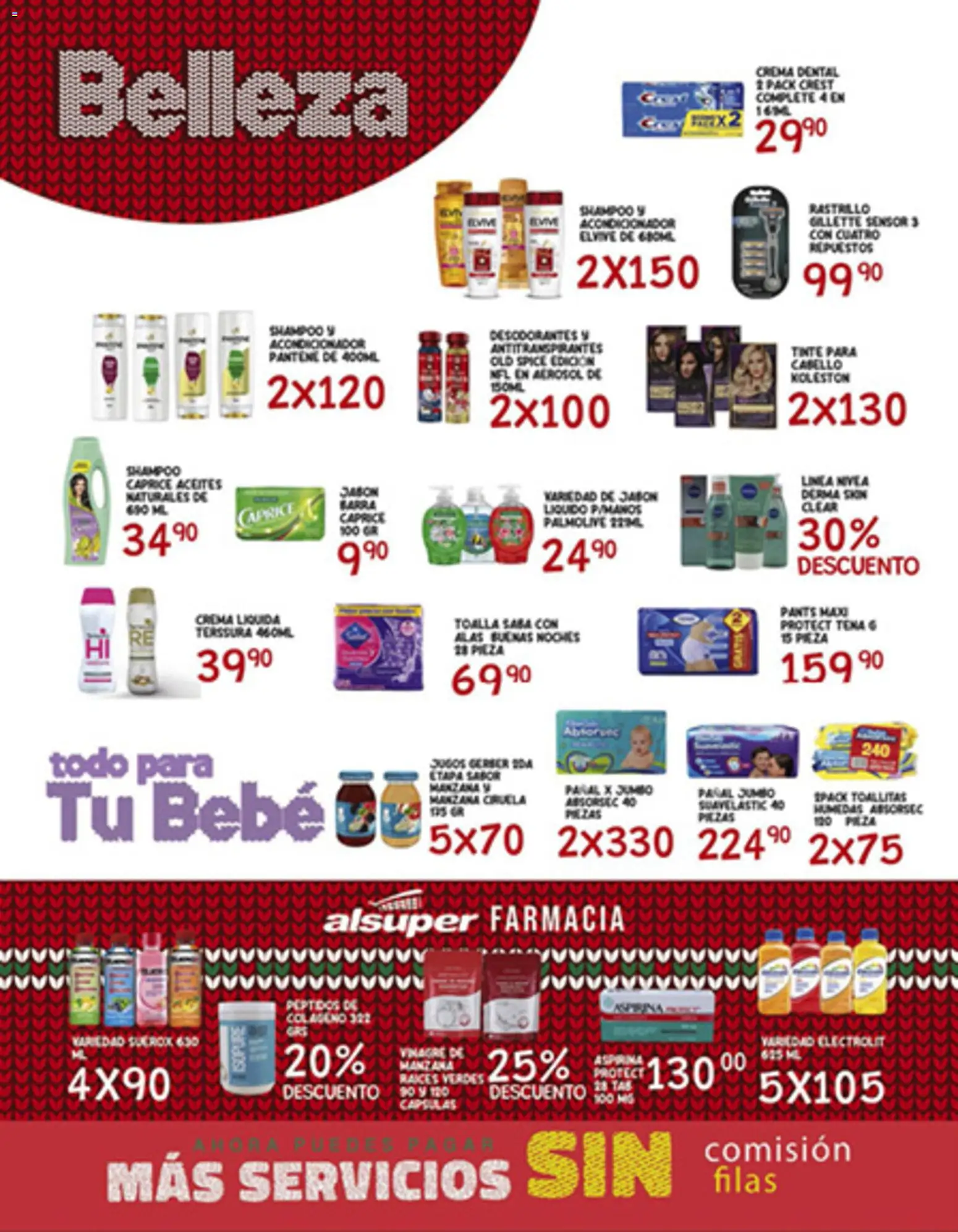 Nuevas ofertas de Alsuper válidas en toda la República Mexicana desde el 05.12.2025. ¡Encuentra las mejores ofertas en Alsuper folleto Laguna! | Página: 4 | Productos: Vinagre, Crema, Manzana, Barra