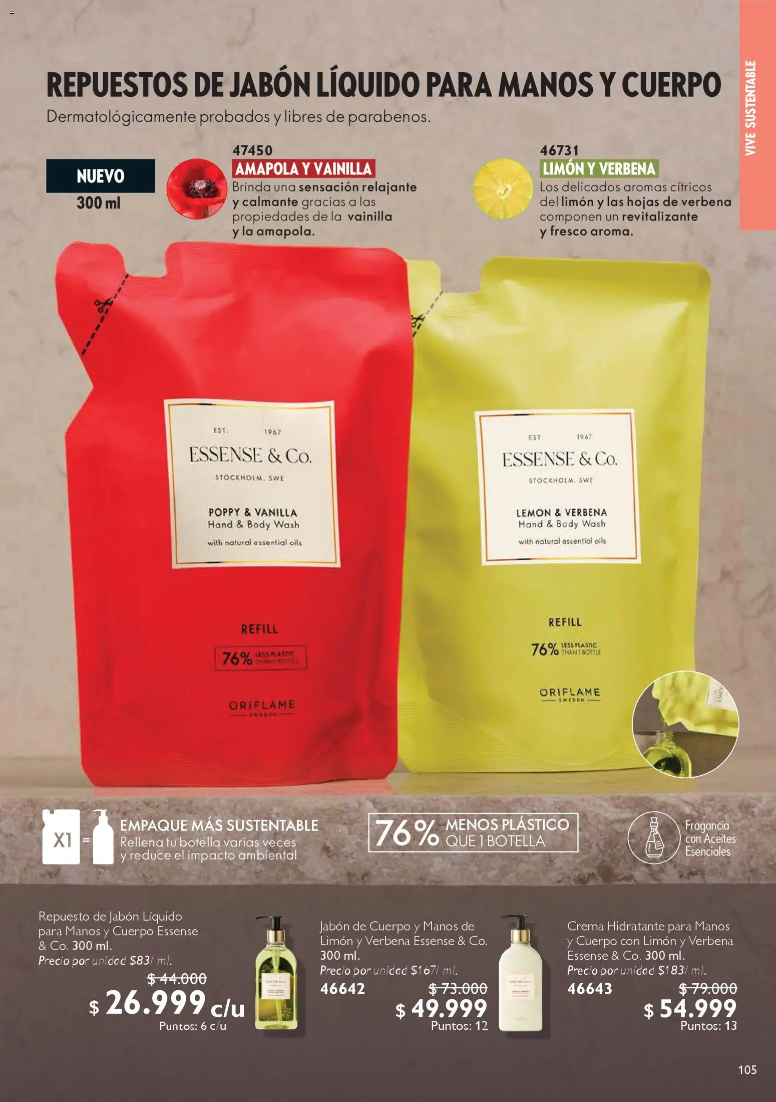 Oriflame revista - valida desde el 24.01.2026 | Página: 105 | Productos: Body, Jabón líquido, Botella, Fragancia
