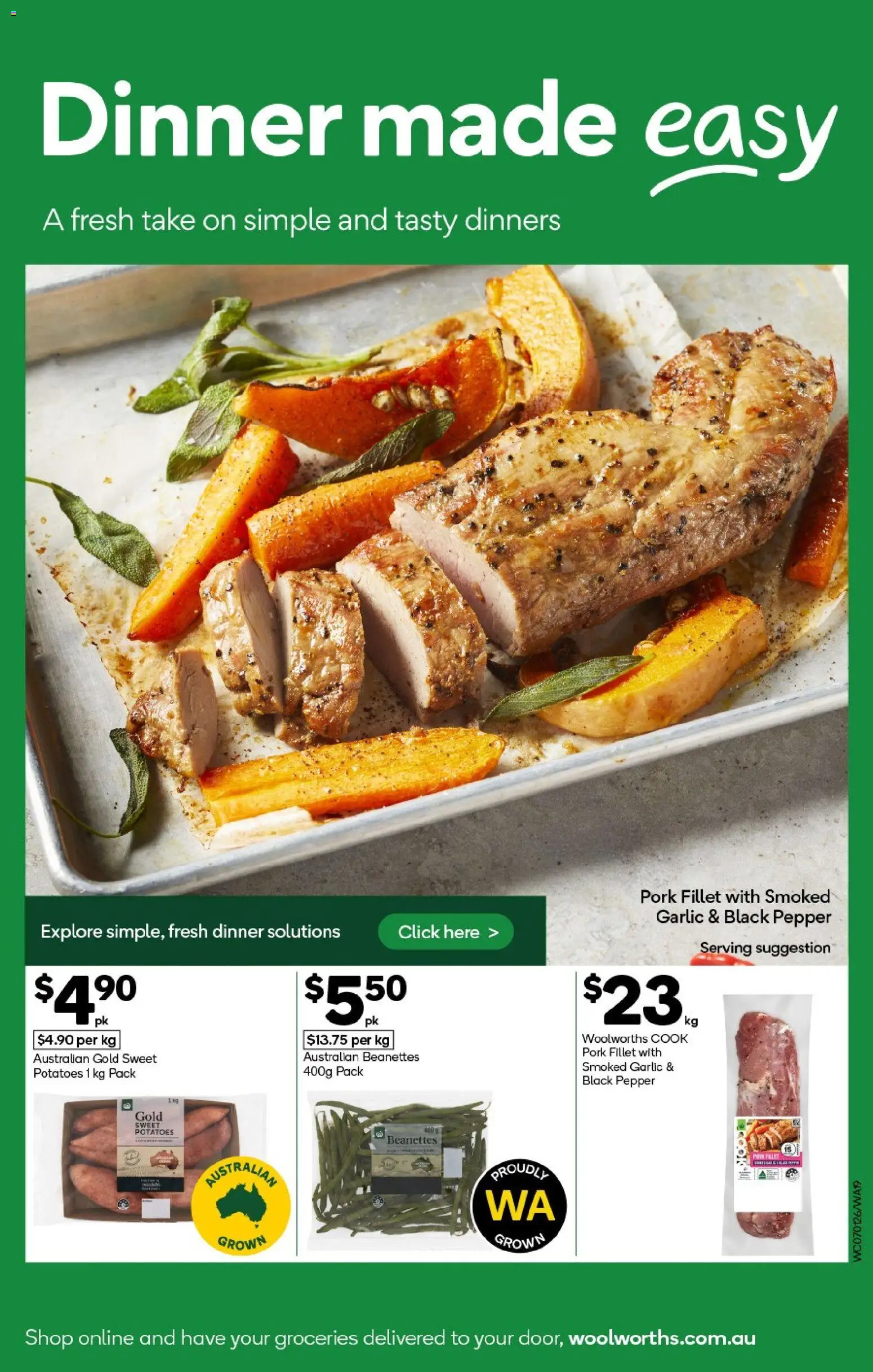 Woolworths catalogue - valid from 07.01.2026 | Page: 19 | Products: Pork, Potatoes, Pepper, Garlic