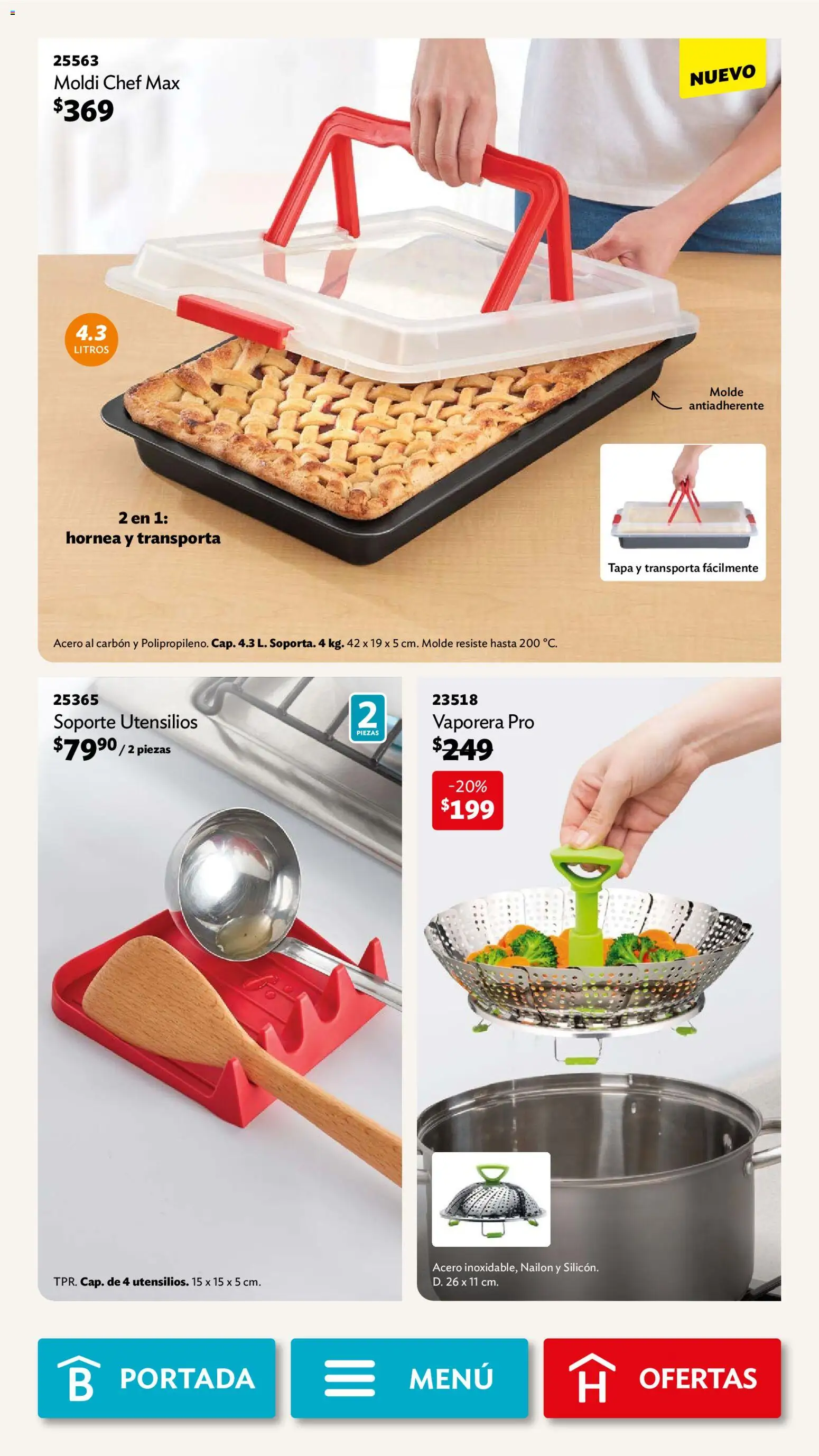 Nuevas ofertas de Betterware válidas en toda la República Mexicana desde el 03.11.2025. ¡Encuentra las mejores ofertas en Betterware campaña 11 2025! | Página: 47 | Productos: Vaporera, Molde