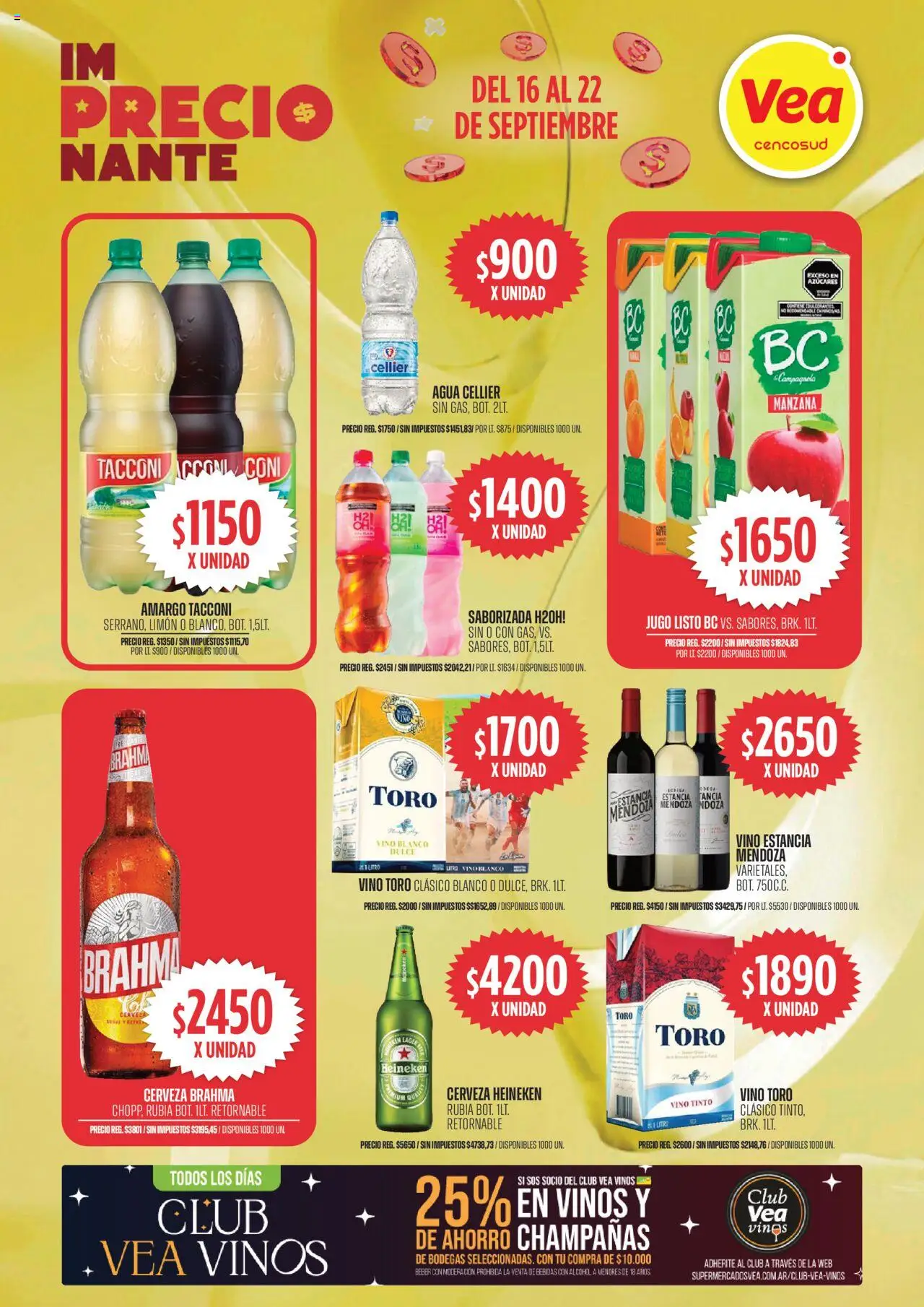 Vea ofertas │ válido desde el 16.09.2025 | Página: 7 | Productos: Manzana, Agua, Vino, Cerveza
