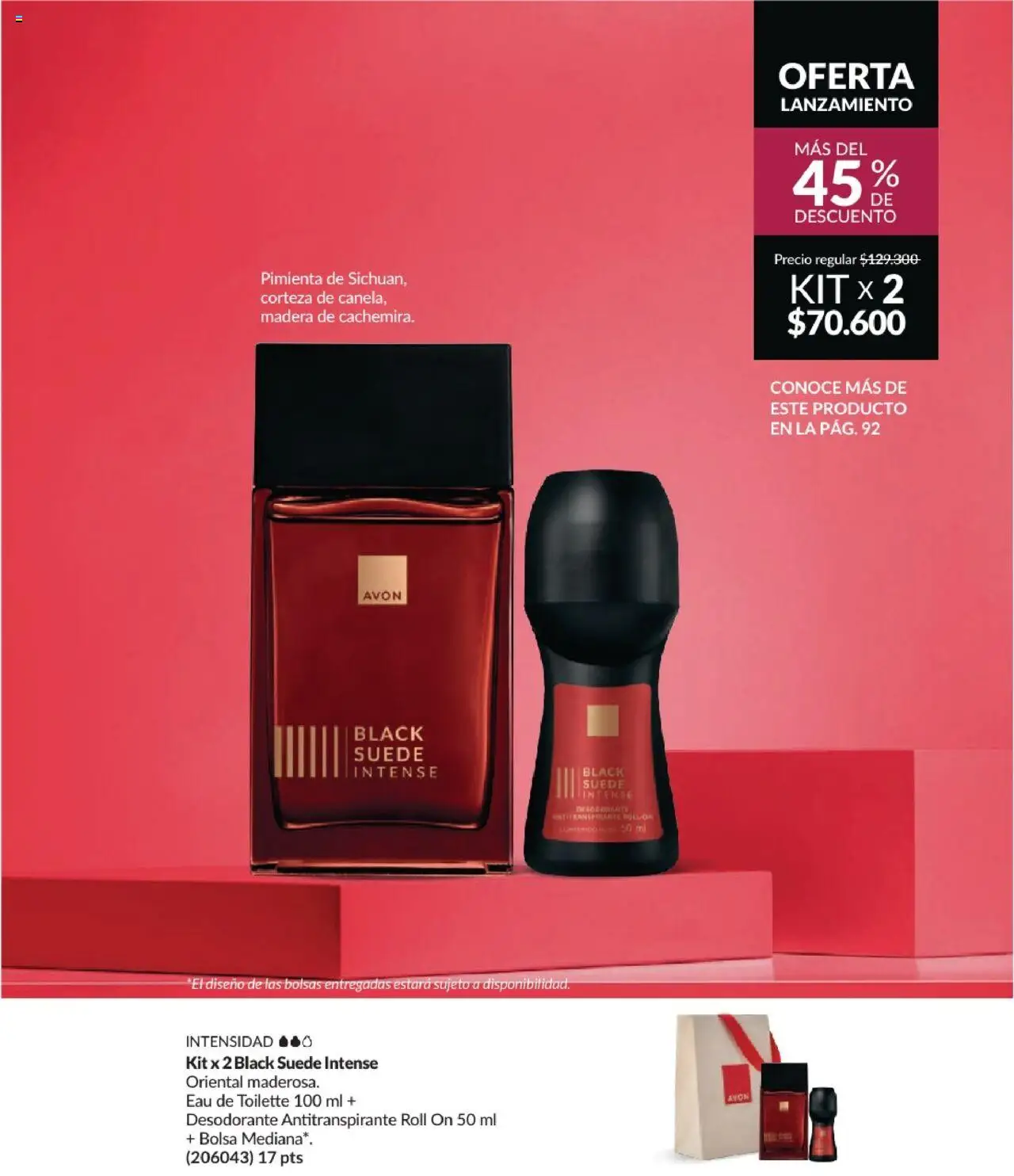 Avon revista - valida desde el 01.08.2025 | Página: 20 | Productos: Pimienta, Eau de toilette, Desodorante, Antitranspirante