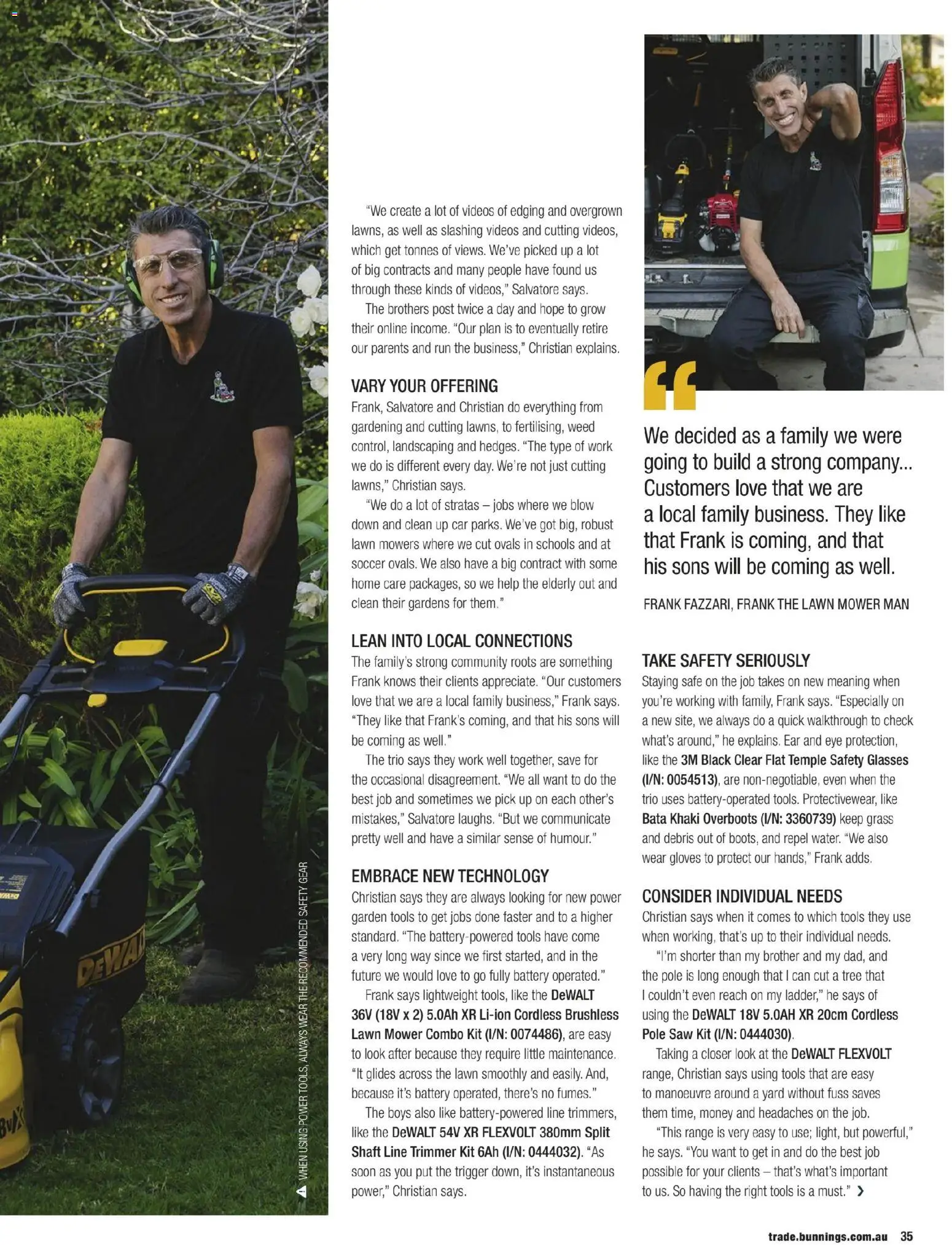 Bunnings Warehouse catalogue - valid from 01.11.2025 | Page: 35 | Products: Battery, Saw, Gloves, Tools