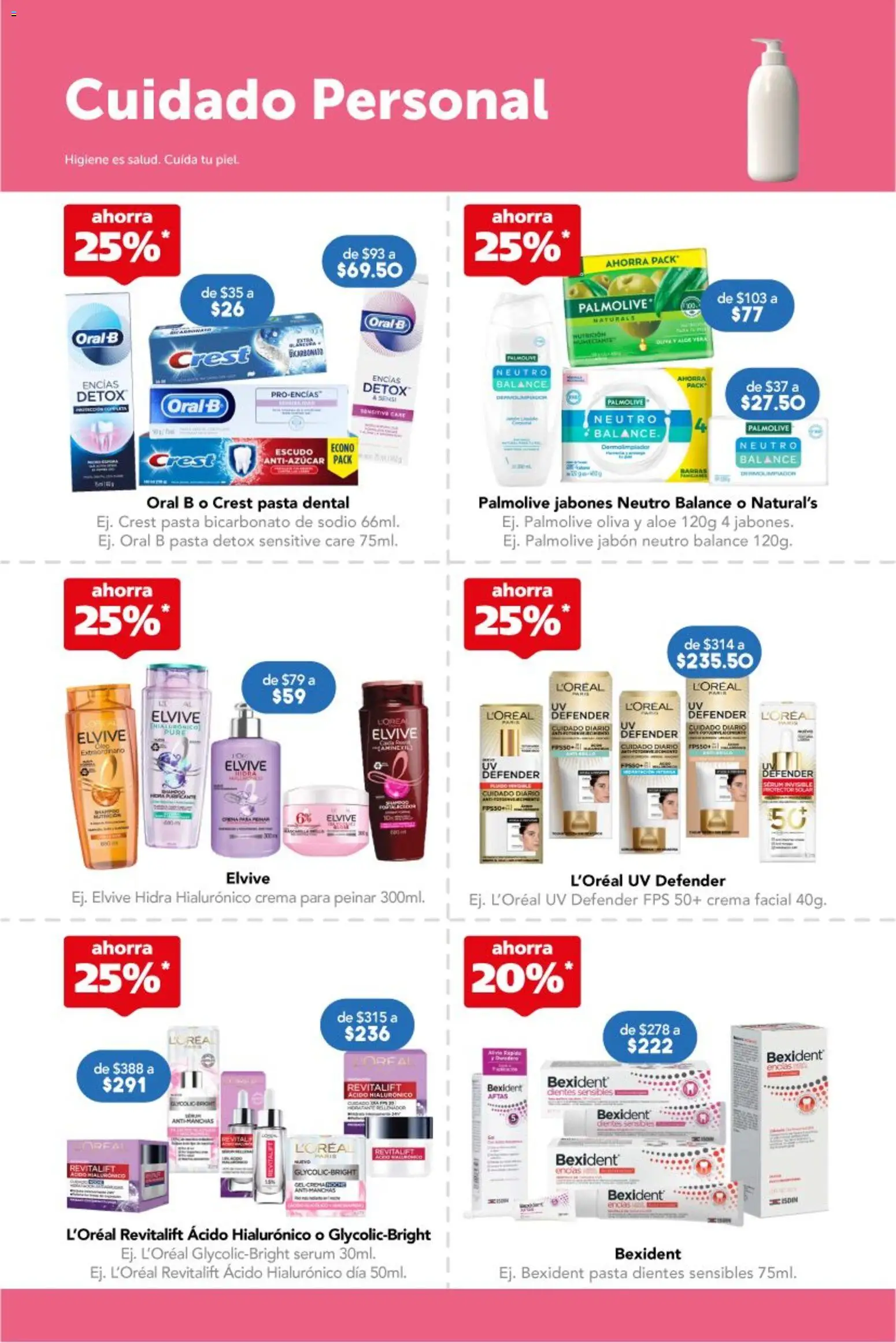 Nuevas ofertas de Farmacia San Pablo válidas en toda la República Mexicana desde el 23.11.2025. ¡Encuentra las mejores ofertas en Farmacia San Pablo catálogo! | Página: 13 | Productos: Pasta dental, Serum, Protector solar, Jabón