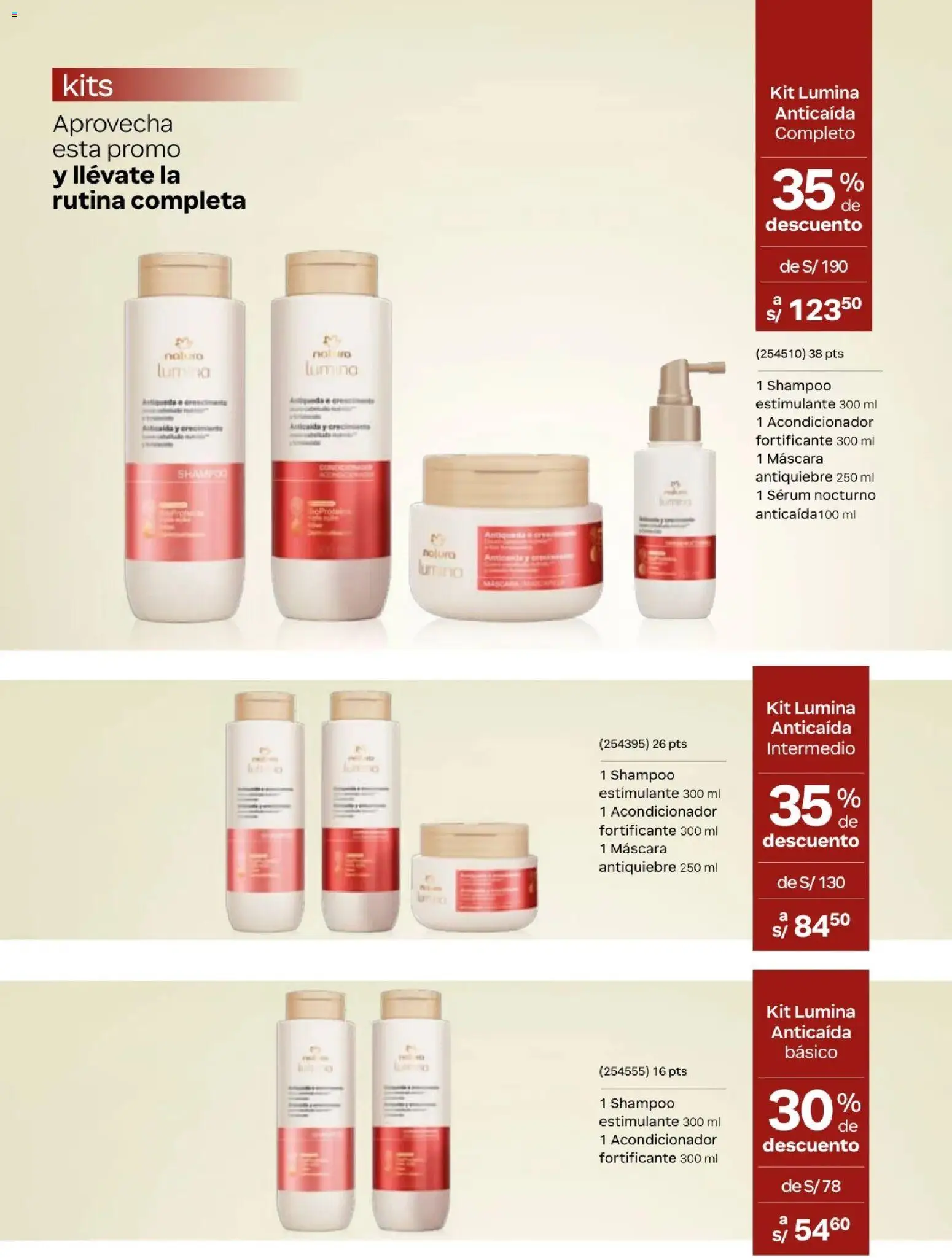 Catálogo Natura válido desde 31.03.2026 | Página: 129 | Productos: Máscara, Shampoo, Acondicionador
