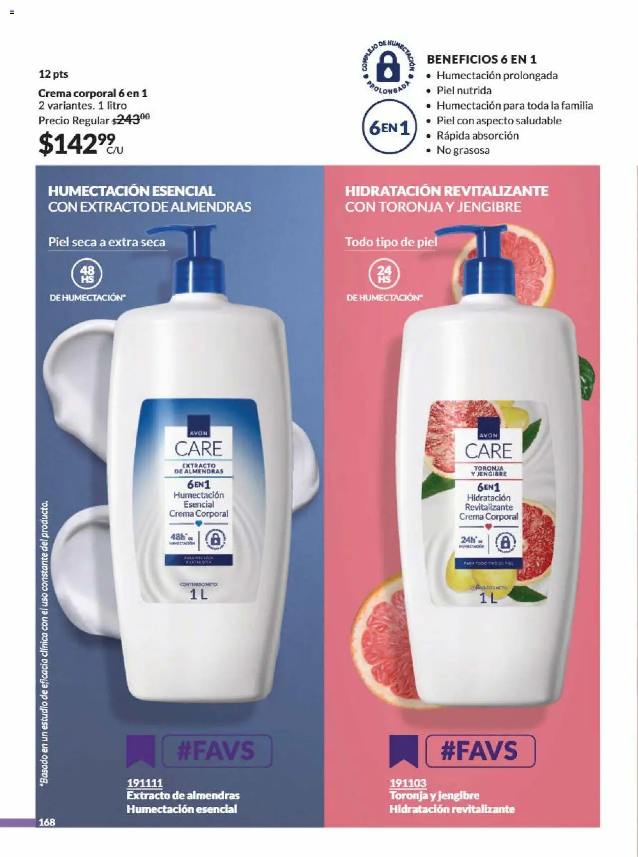 Nuevas ofertas de AVON válidas en toda la República Mexicana desde el 09.08.2025. ¡Encuentra las mejores ofertas en AVON - Campaña 13 2025! | Página: 178 | Productos: Almendras, Crema, Toronja, Body
