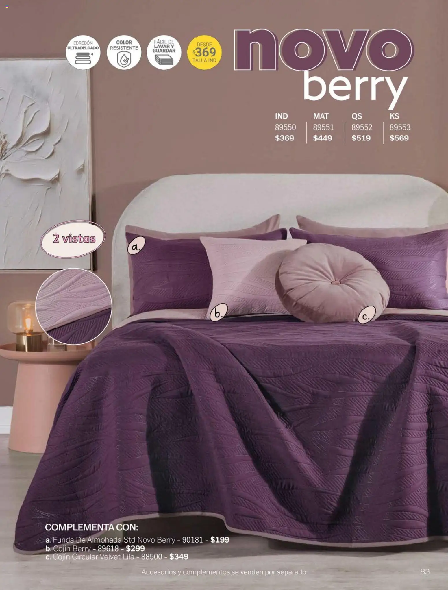 Nuevas ofertas de Vianney válidas en toda la República Mexicana desde el 23.01.2026. ¡Encuentra las mejores ofertas en Vianney catálogo Chavos! | Página: 85 | Productos: Funda, Funda de almohada, Almohada