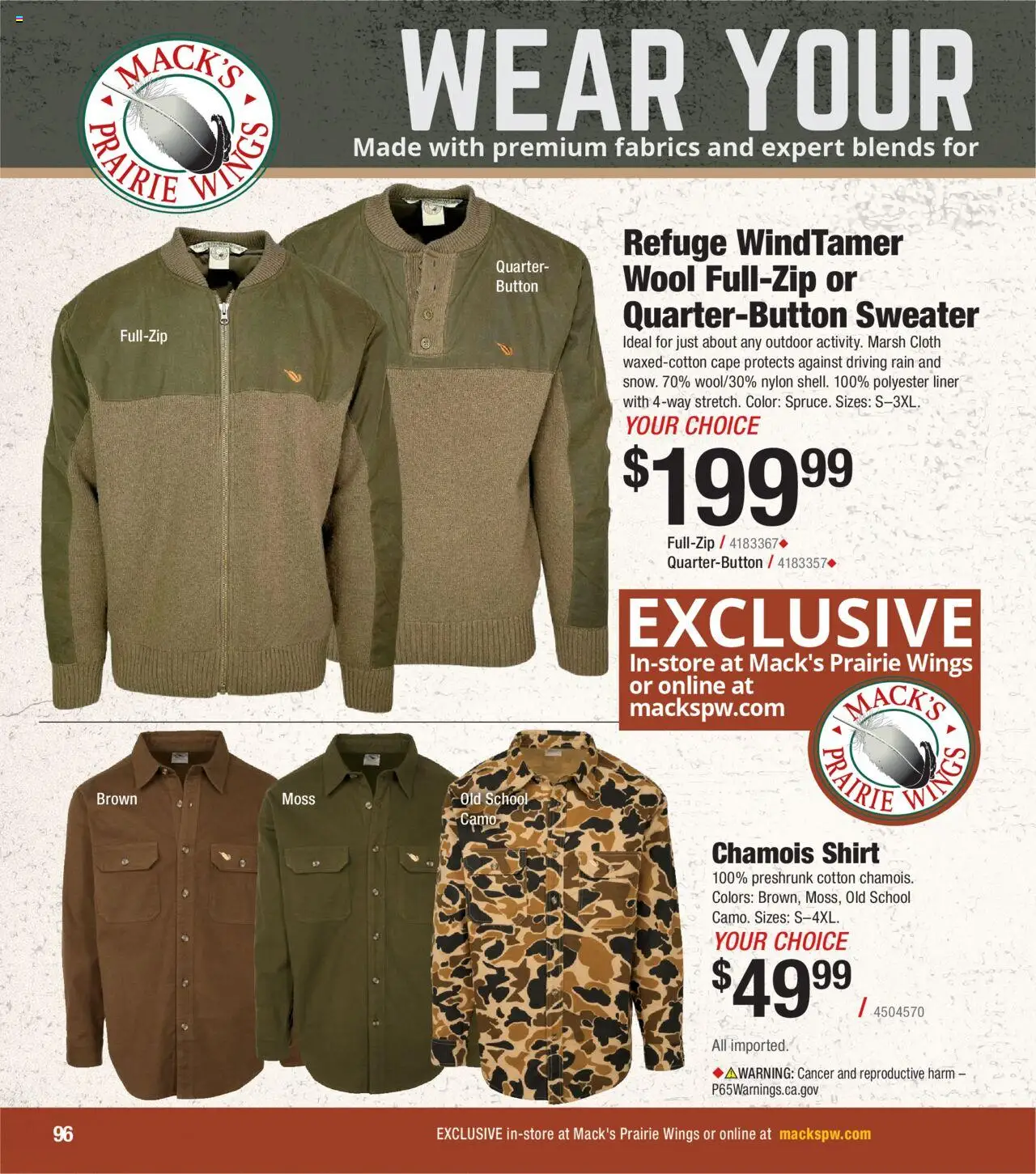 Cabela's Waterfowl 25 - valid from 01.10.2025 | Page: 96 | Products: Shirt, Sweater