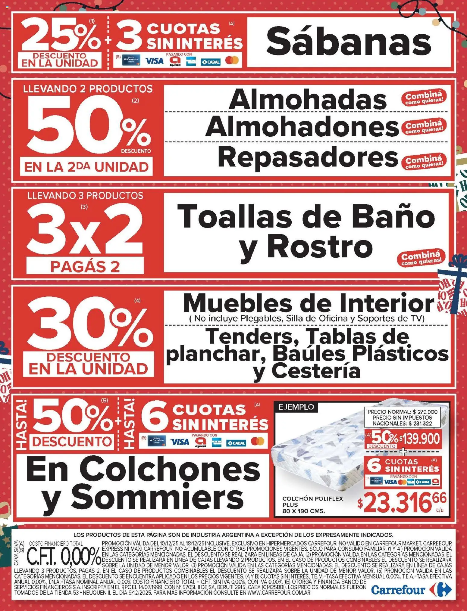 Carrefour ofertas │ válido desde el 10.12.2025 | Página: 23 | Productos: Caso, Toallas, Sobre, Baño