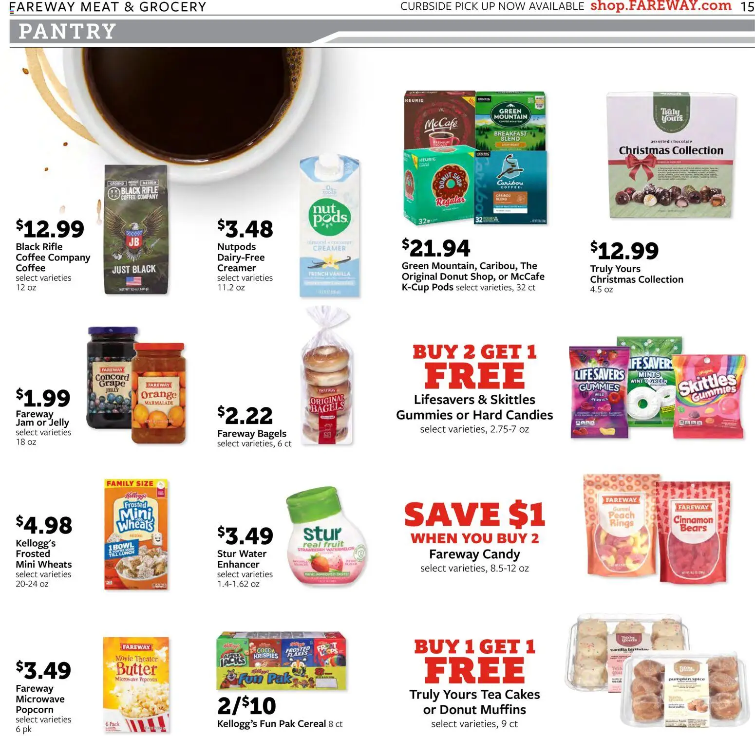 Fareway Weekly Ad - valid from 08.12.2025 | Page: 15 | Products: Candies, Flakes, Water, Pumpkin