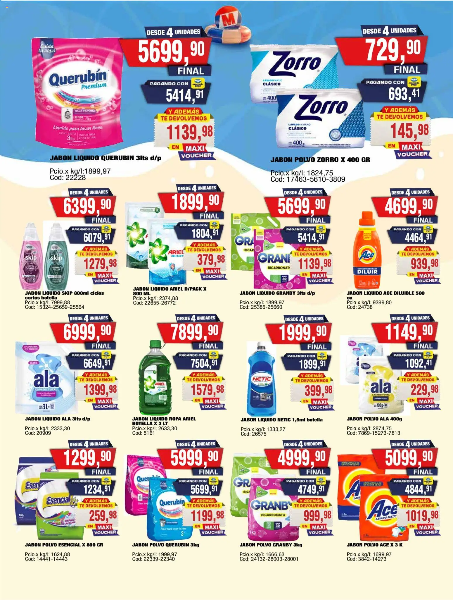 Maxiconsumo ofertas │ válido desde el 05.01.2026 | Página: 23 | Productos: Botella, Riel, Lavabo, Ropa