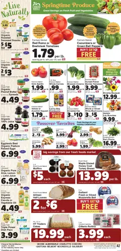 Preview of Harris Teeter weekly ads valid from 08.04.2026 | Page: 11 | Products: Broccoli, Squash, Zucchini, Strawberries