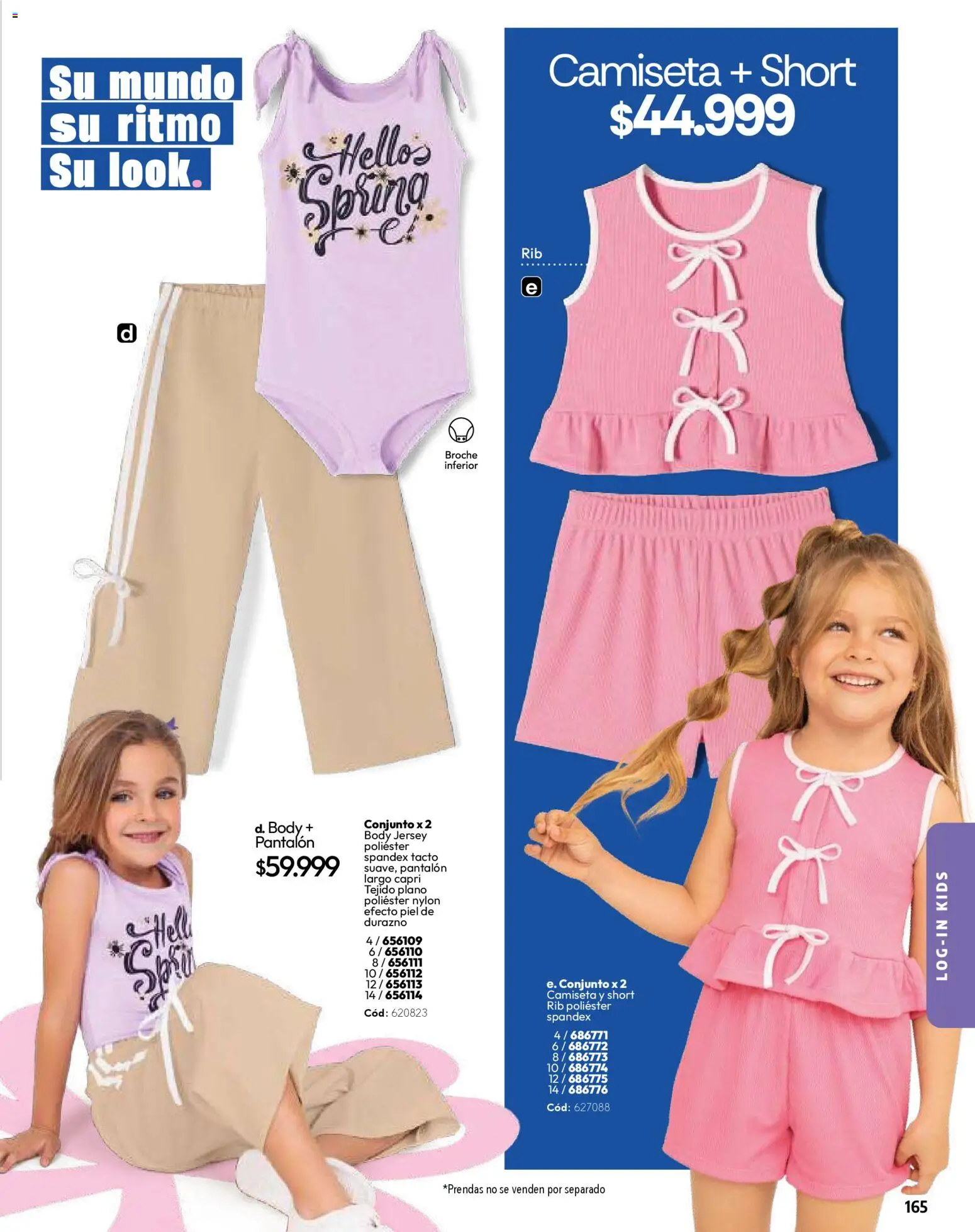 Carmel revista - valida desde el 01.03.2026 | Página: 165 | Productos: Body, Short, Conjunto, Durazno