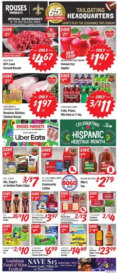 Preview of Rouses weekly ads valid from 17.09.2025