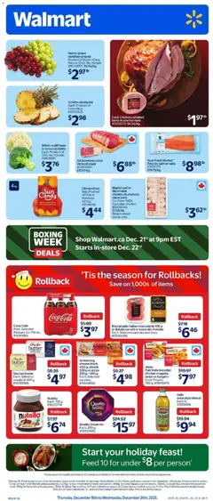 Preview of Walmart weekly flyer from shop Walmart valid from 18.12.2025