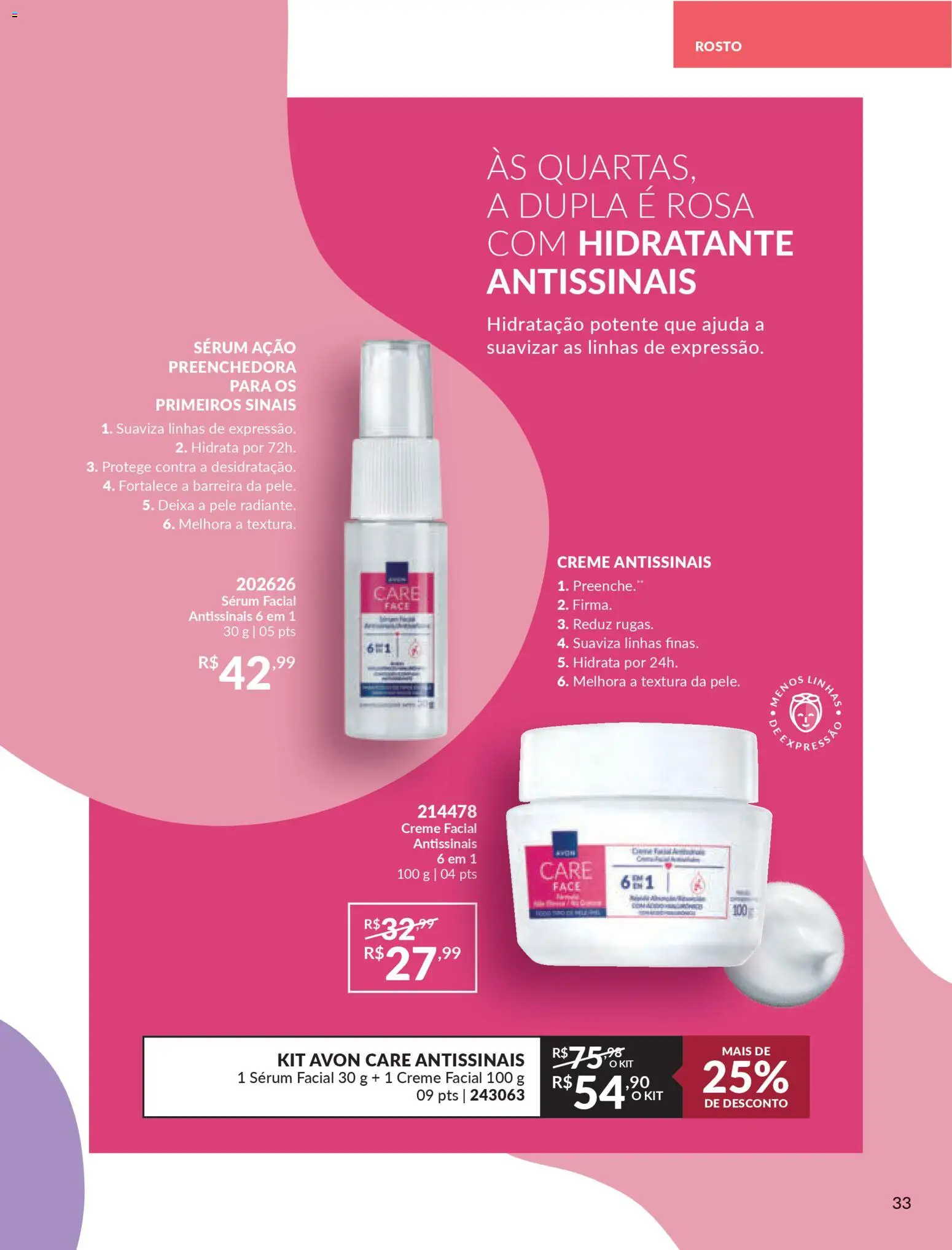 Avon Folheto - válido de 18.02.2026 | Página: 33 | Produtos: Sérum, Creme