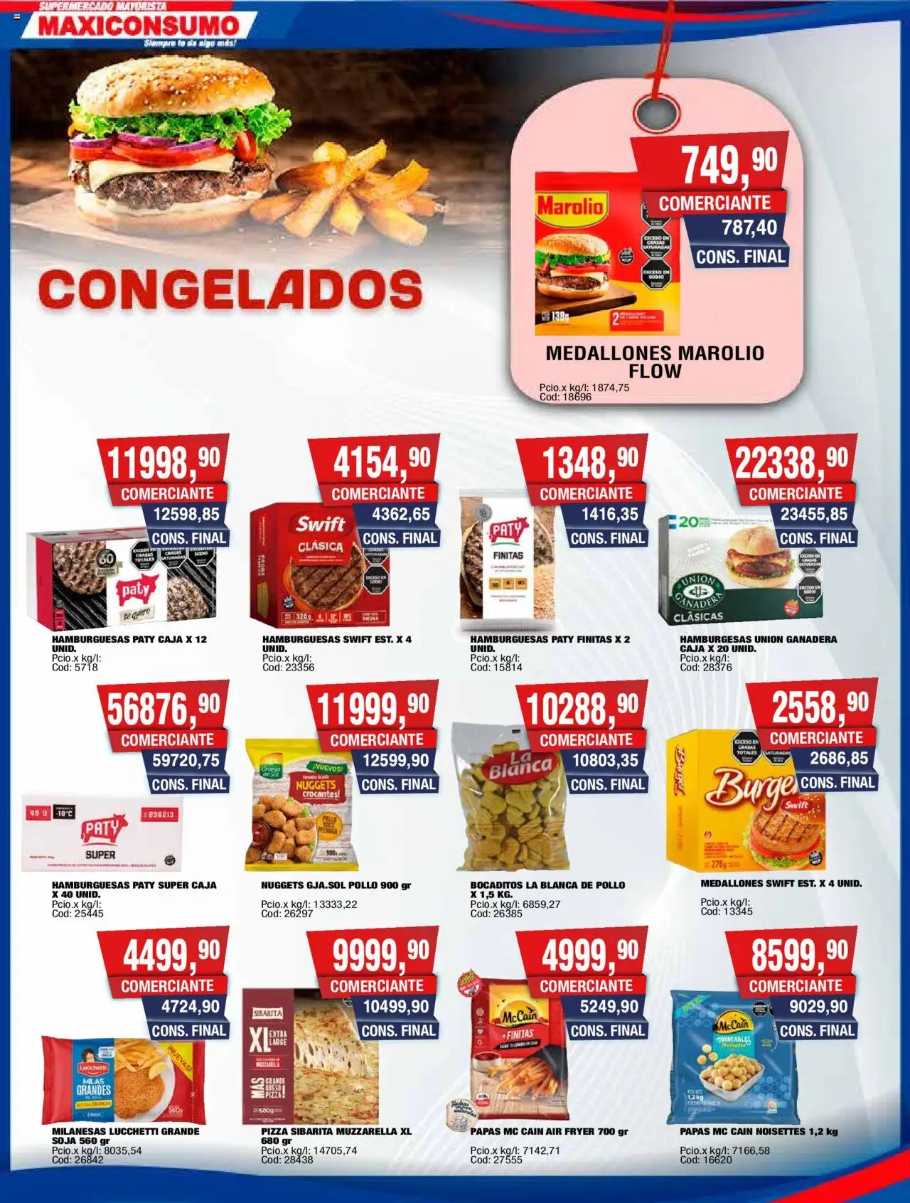 Maxiconsumo ofertas │ válido desde el 29.09.2025 | Página: 14 | Productos: Pollo, Caja, Muzzarella, Pizza