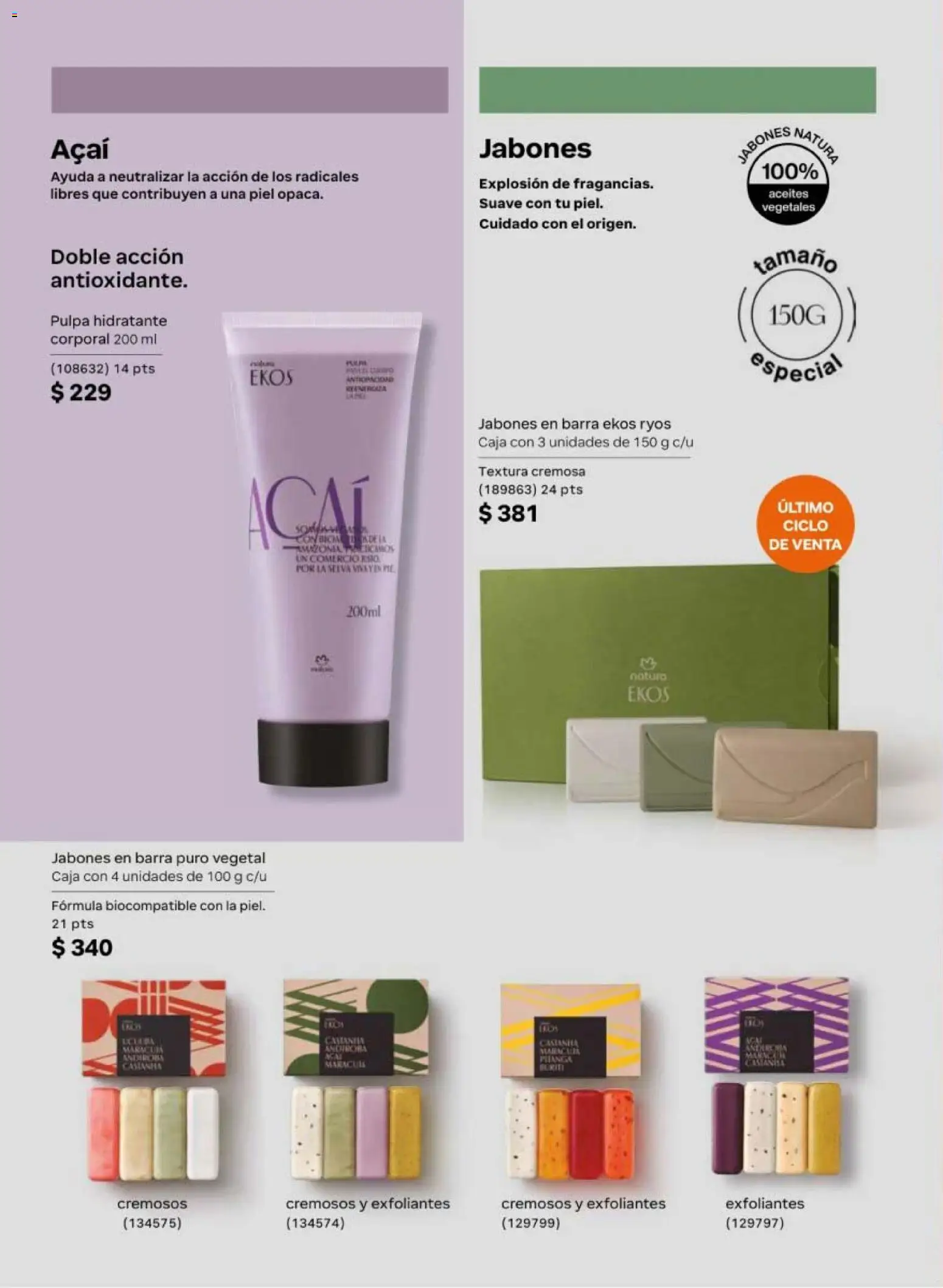 Nuevas ofertas de Natura válidas en toda la República Mexicana desde el 02.04.2026. ¡Encuentra las mejores ofertas en Natura campaña 6 2026! | Página: 120 | Productos: Barra, Caja
