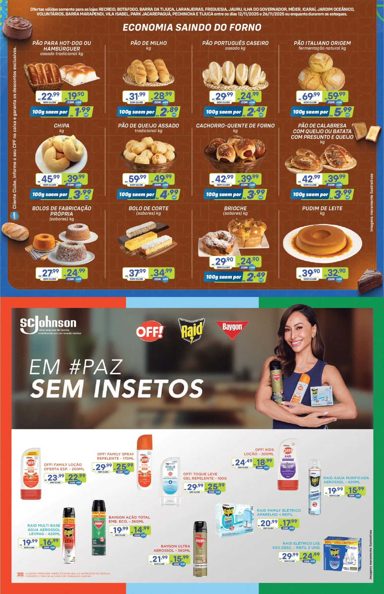 Prezunic Folheto - válido de 12.11.2025 | Página: 8 | Produtos: Caixa, Leite, Presunto, Base