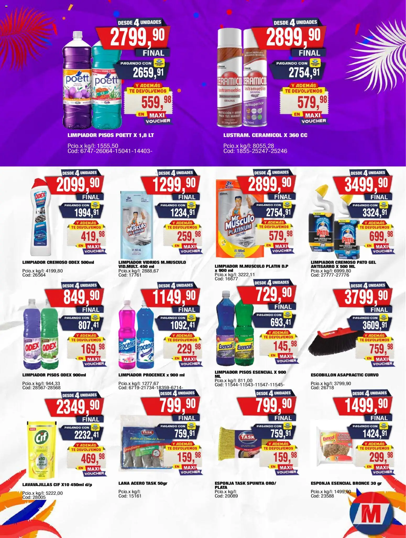 Maxiconsumo ofertas │ válido desde el 16.02.2026 | Página: 22 | Productos: Lustramuebles, Cerámico, Cocina, Limpiador